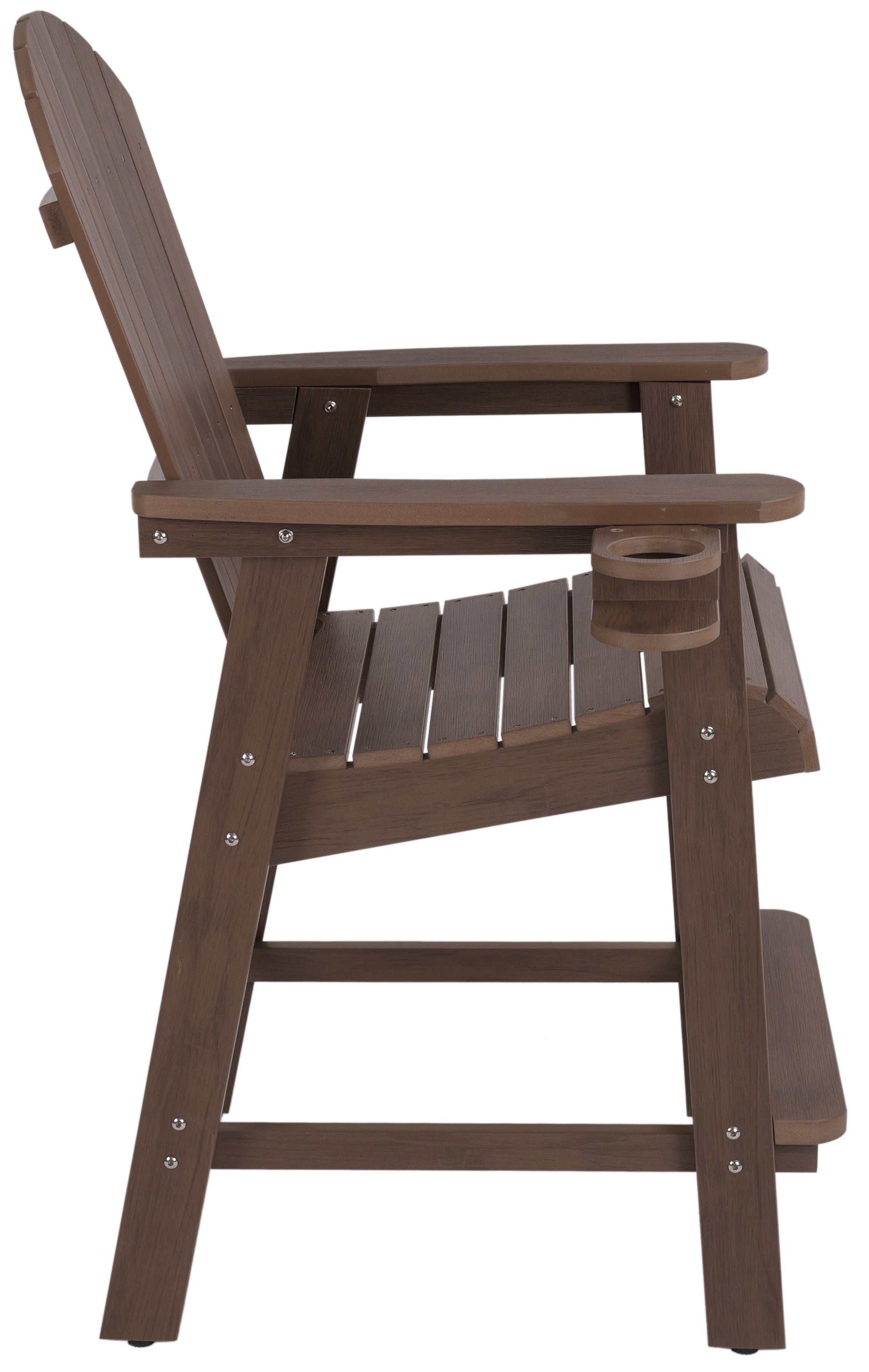 DURAWEATHER POLY® Counter Height Bistro Tete-a-tete With Cupholders