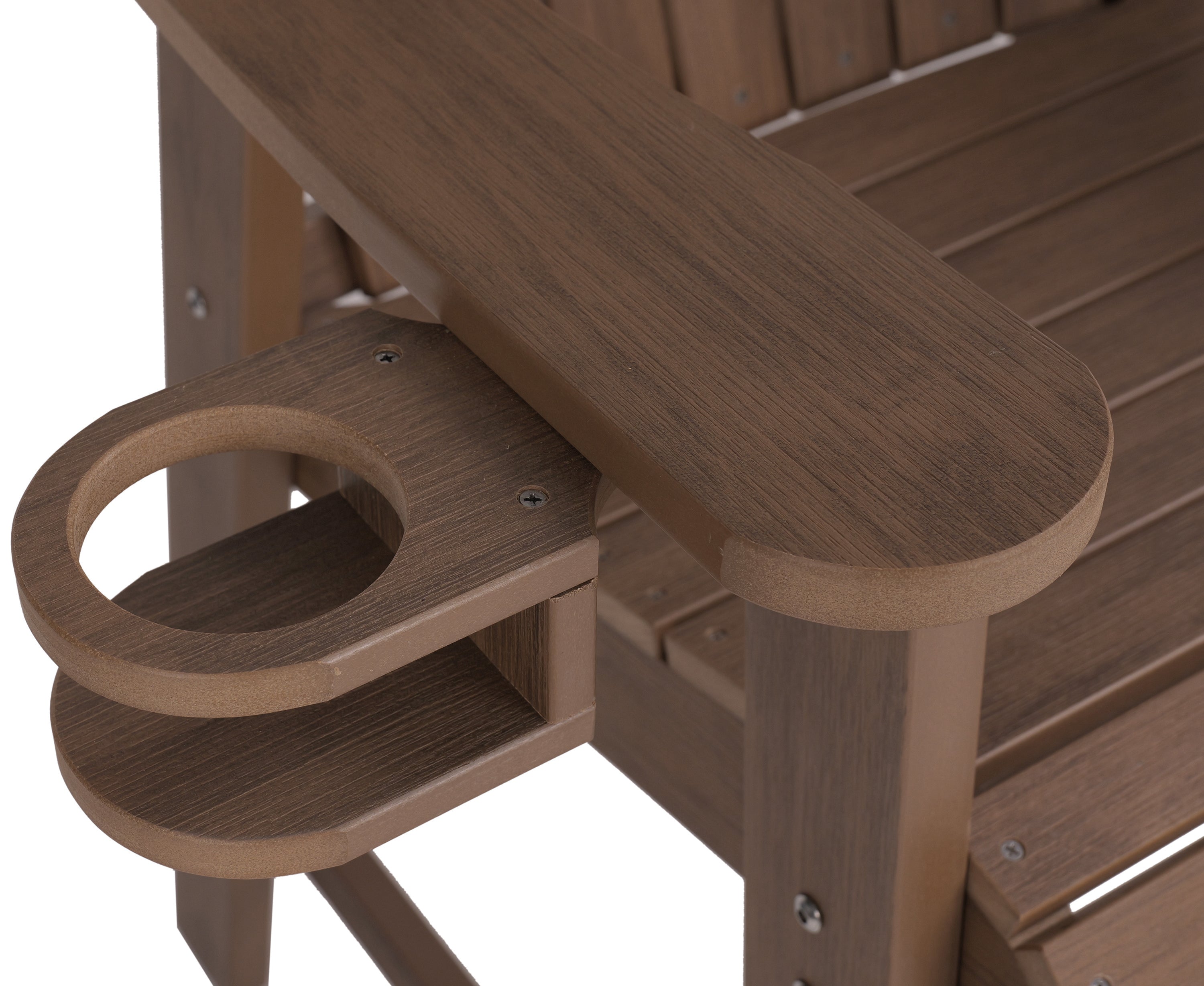DURAWEATHER POLY® Counter Height Bistro Tete-a-tete With Cupholders