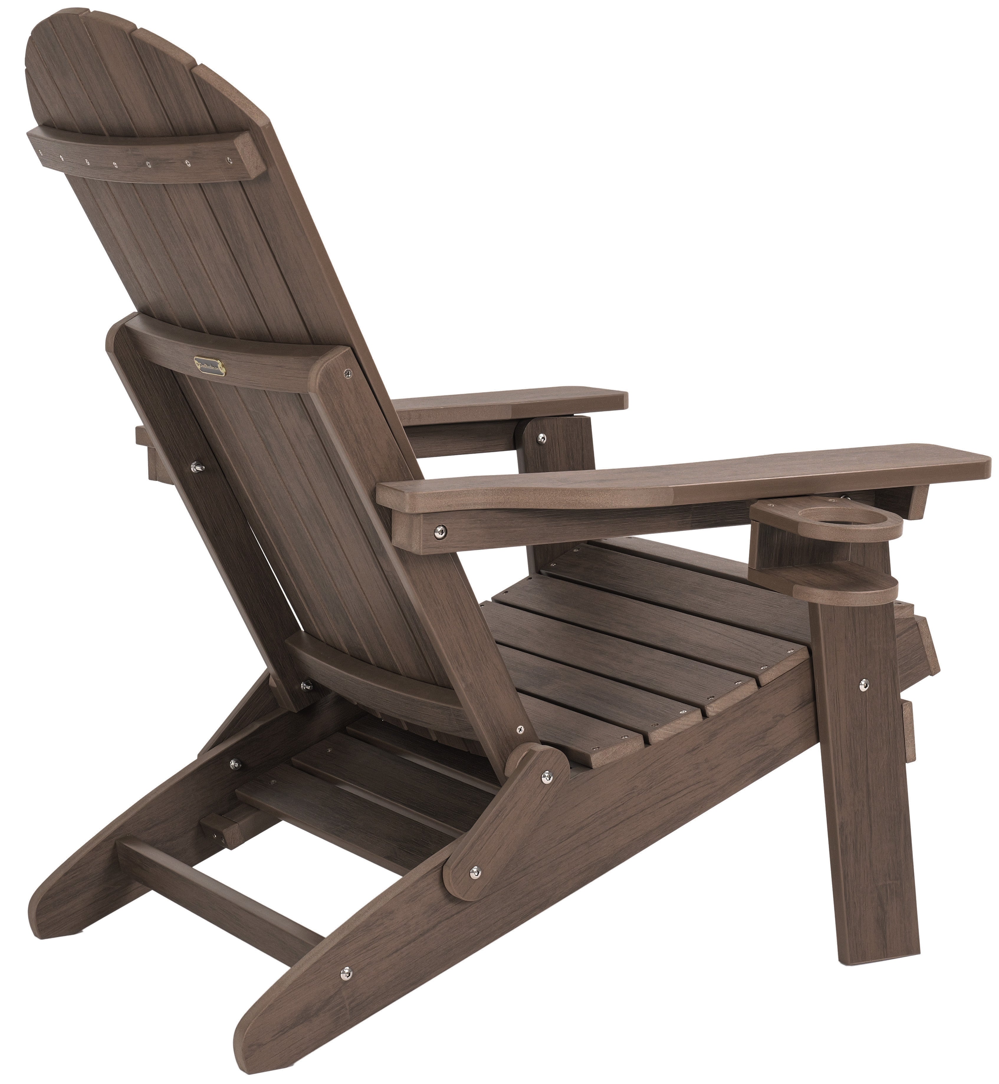 DURAWEATHER POLY® Folding Adirondack Chair with Built in Footrest & Cup/Wine Holders King Size
