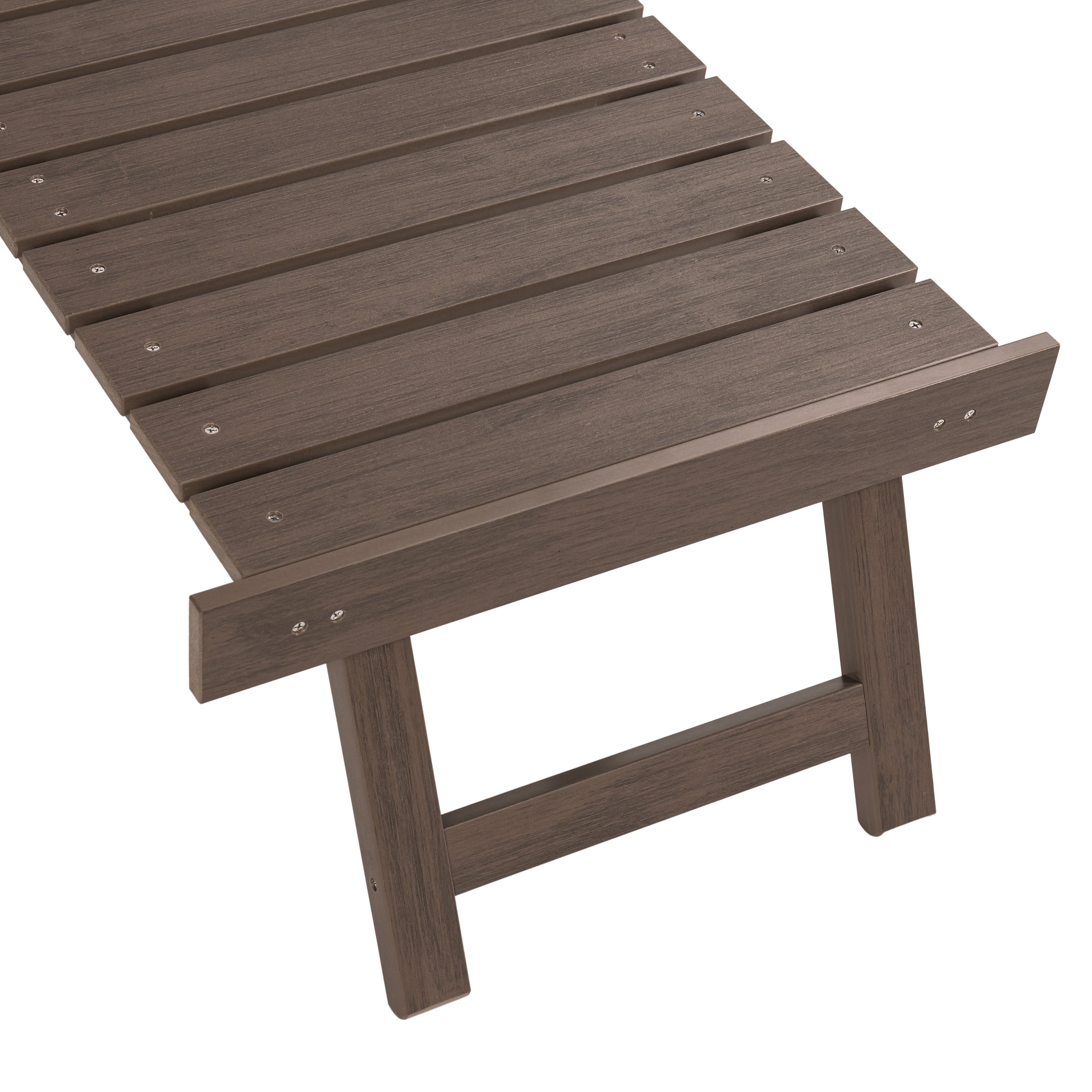 DURAWEATHER POLY® Folding Adirondack Chair with Built in Footrest & Cup/Wine Holders King Size