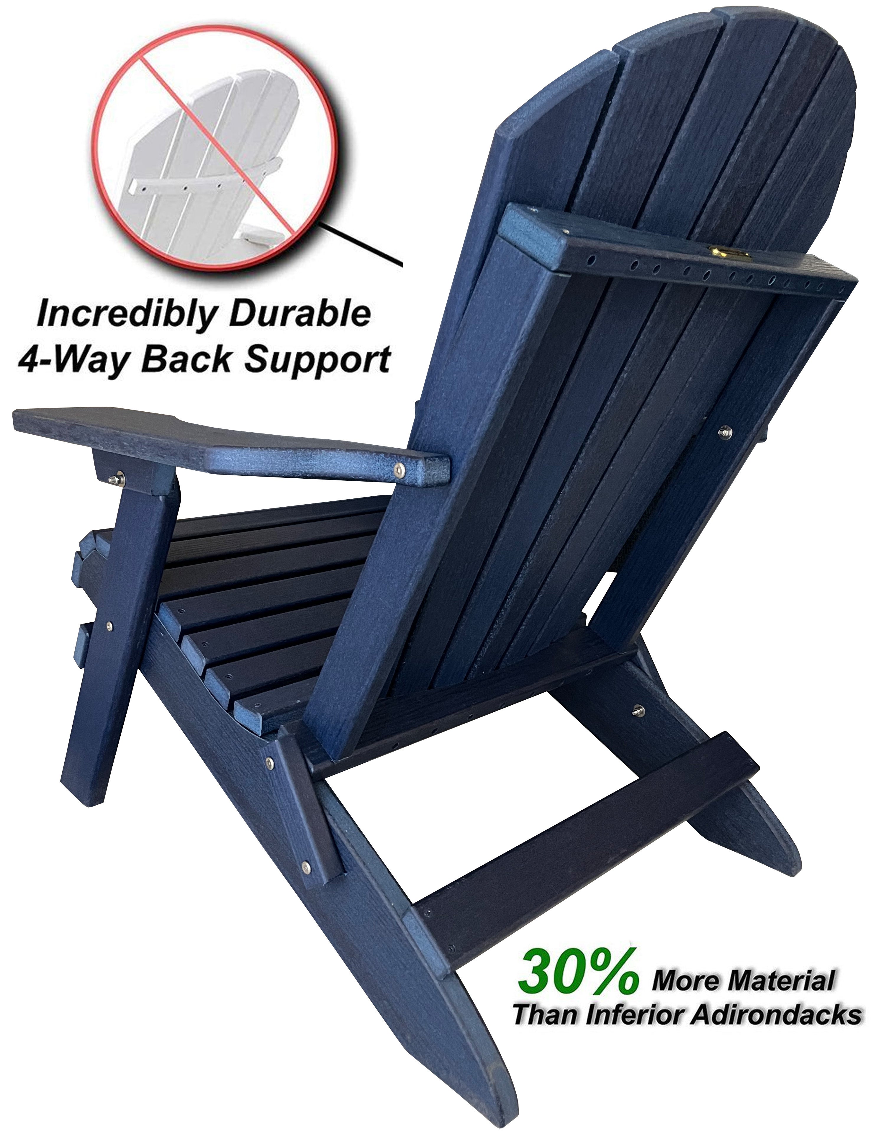 DURAWEATHER POLY® Folding Adirondack Chair King Size