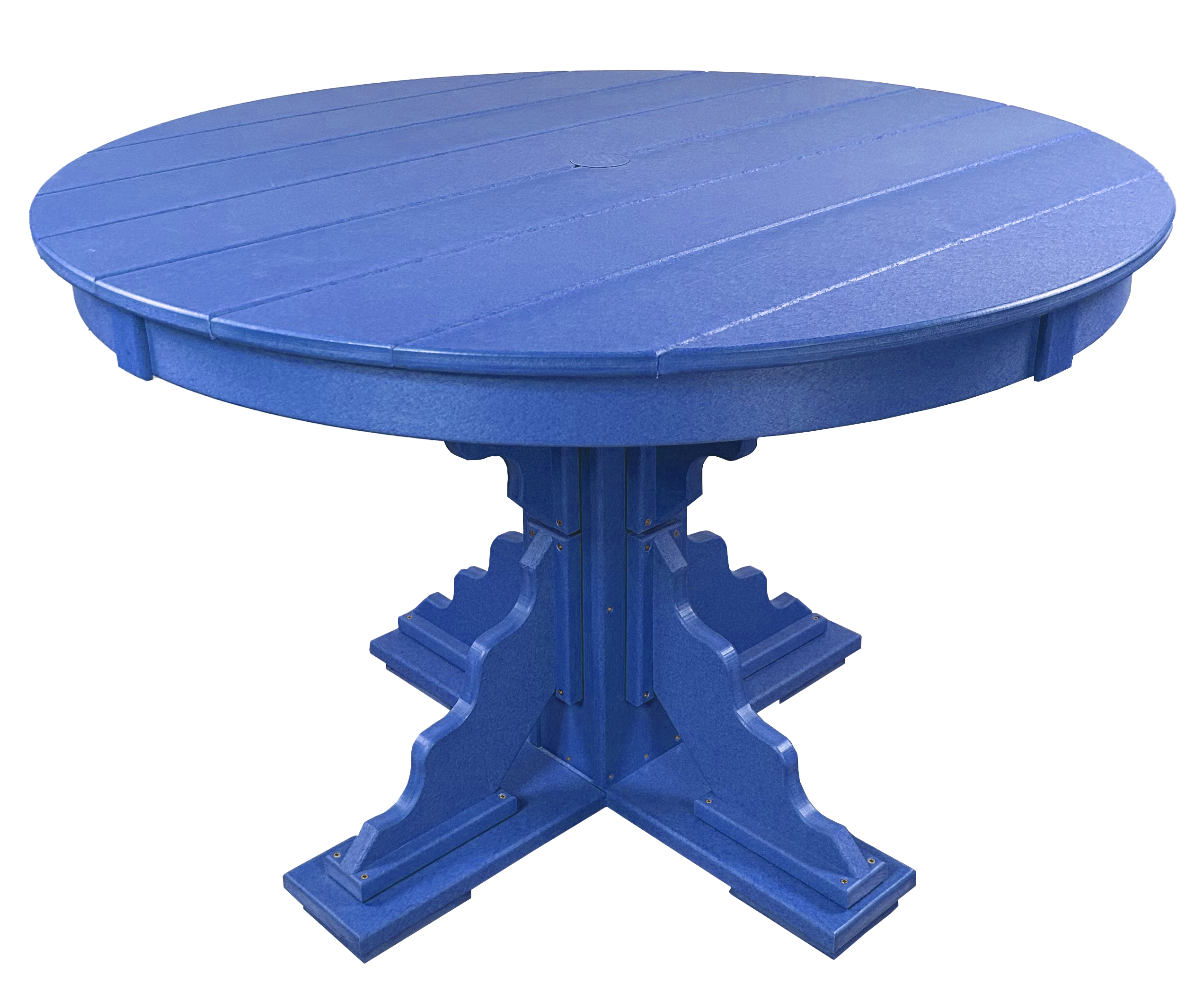 5-Piece 44”rd. Bridgewater Dining Set With Built In Cupholders