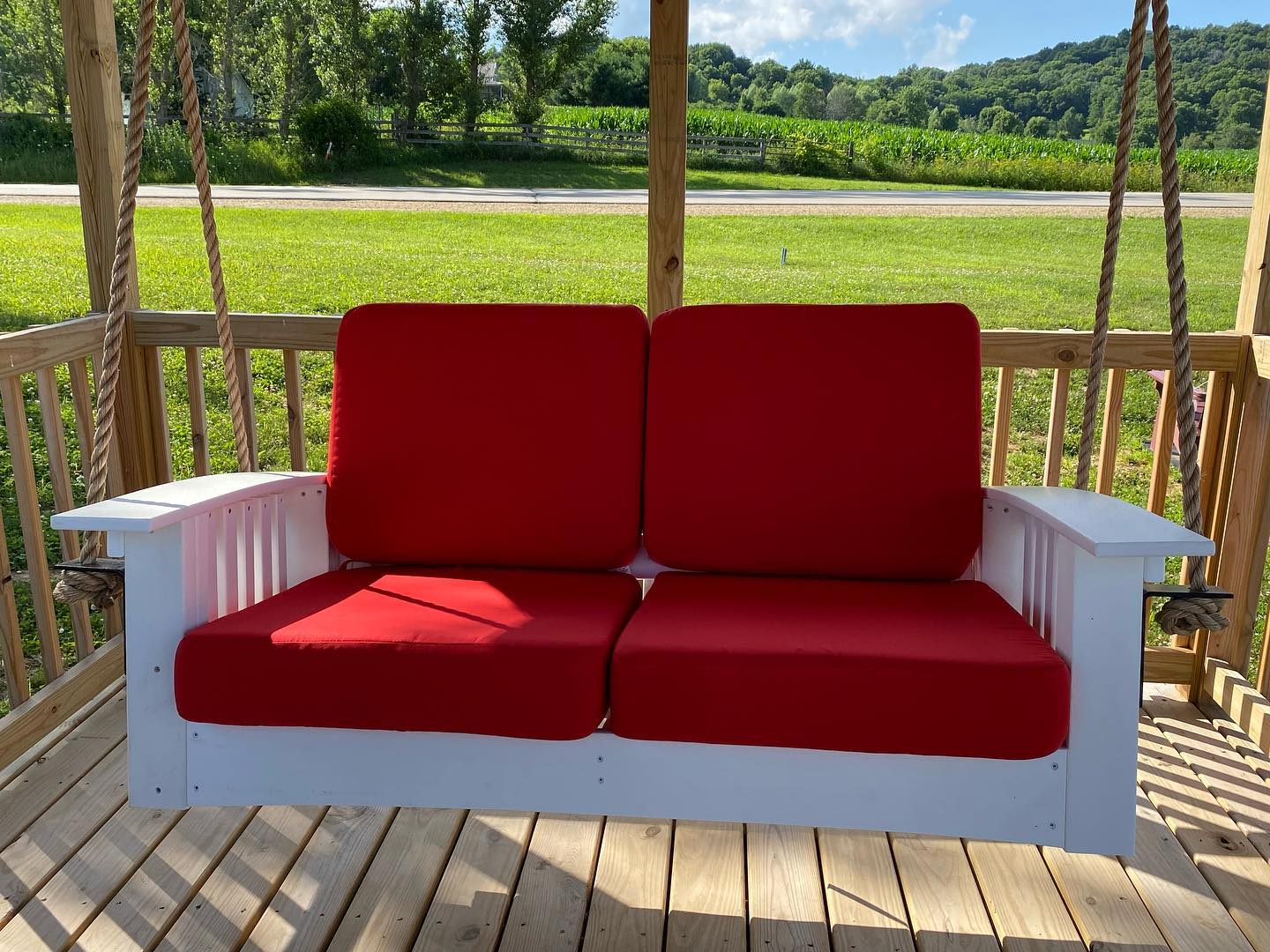 DuraWeather Poly Princeton Estates Loveseat Swing