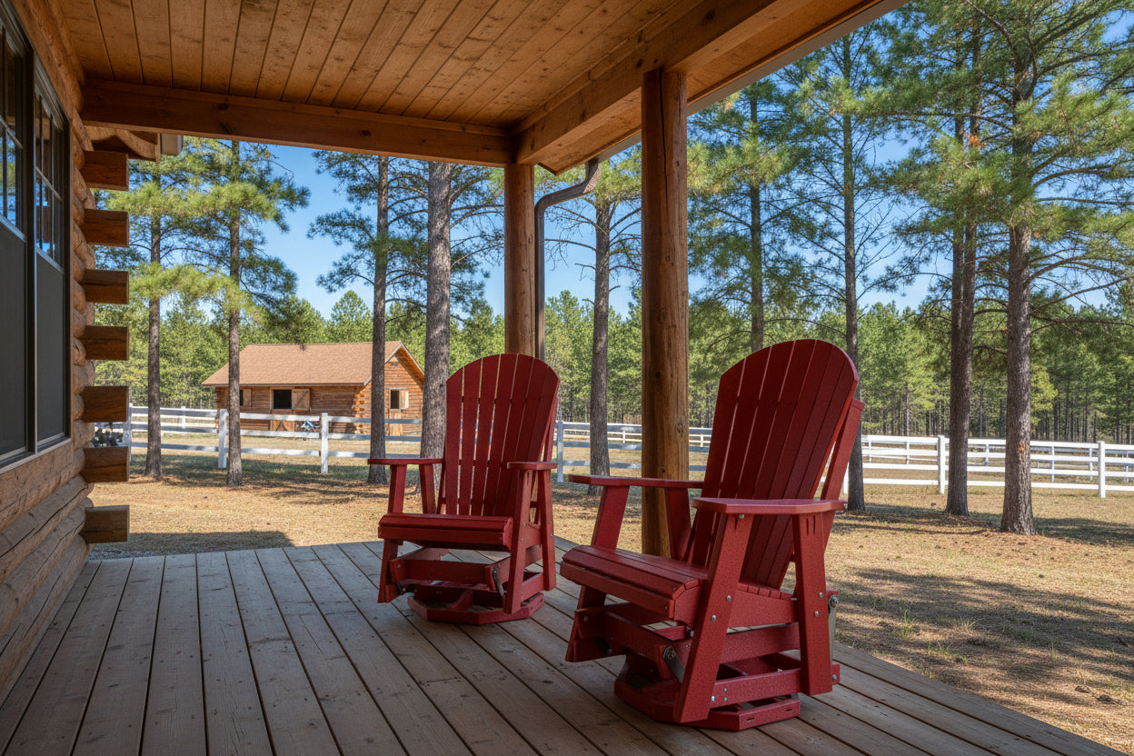 Adirondack Swivel Glider