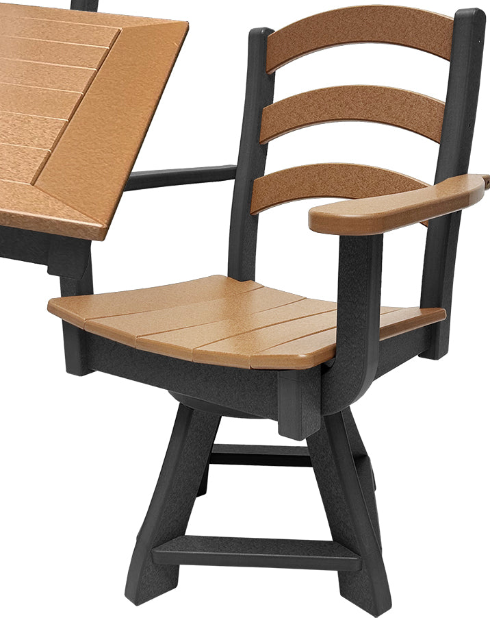 9-Piece Gardenia Dining Set With Two Swivel Chairs