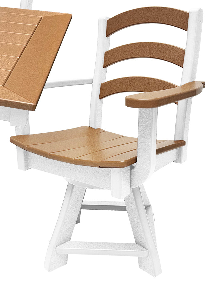 9-Piece Gardenia Dining Set With Two Swivel Chairs