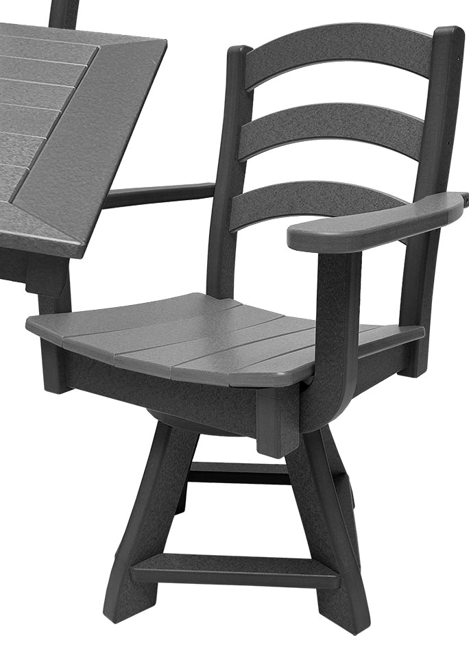 9-Piece Gardenia Dining Set With Two Swivel Chairs