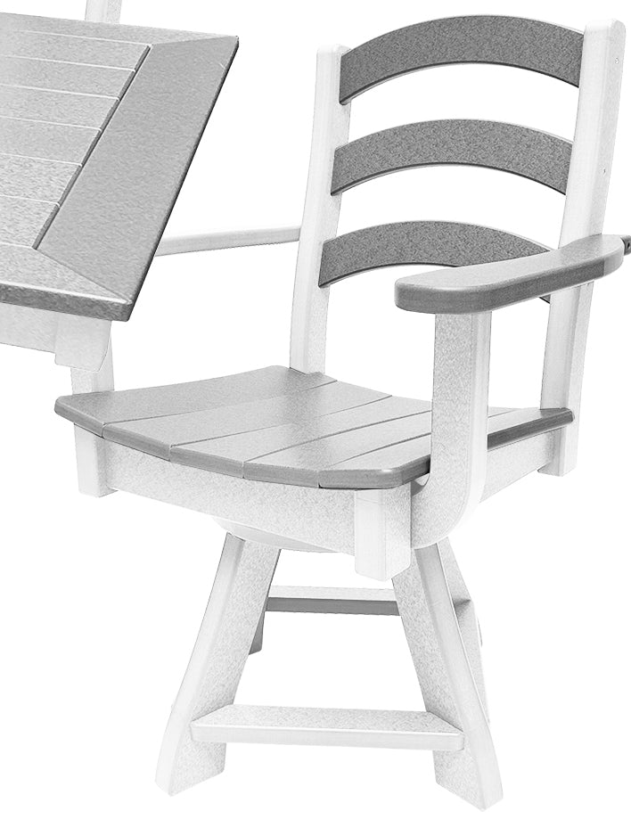 9-Piece Gardenia Dining Set With Two Swivel Chairs