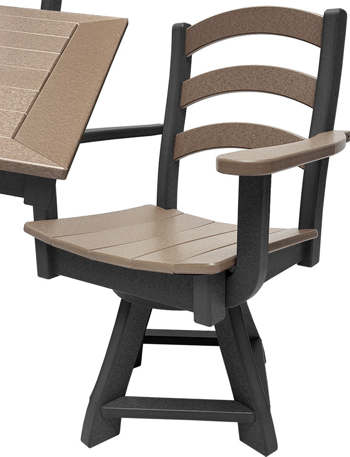 9-Piece Gardenia Dining Set With Two Swivel Chairs