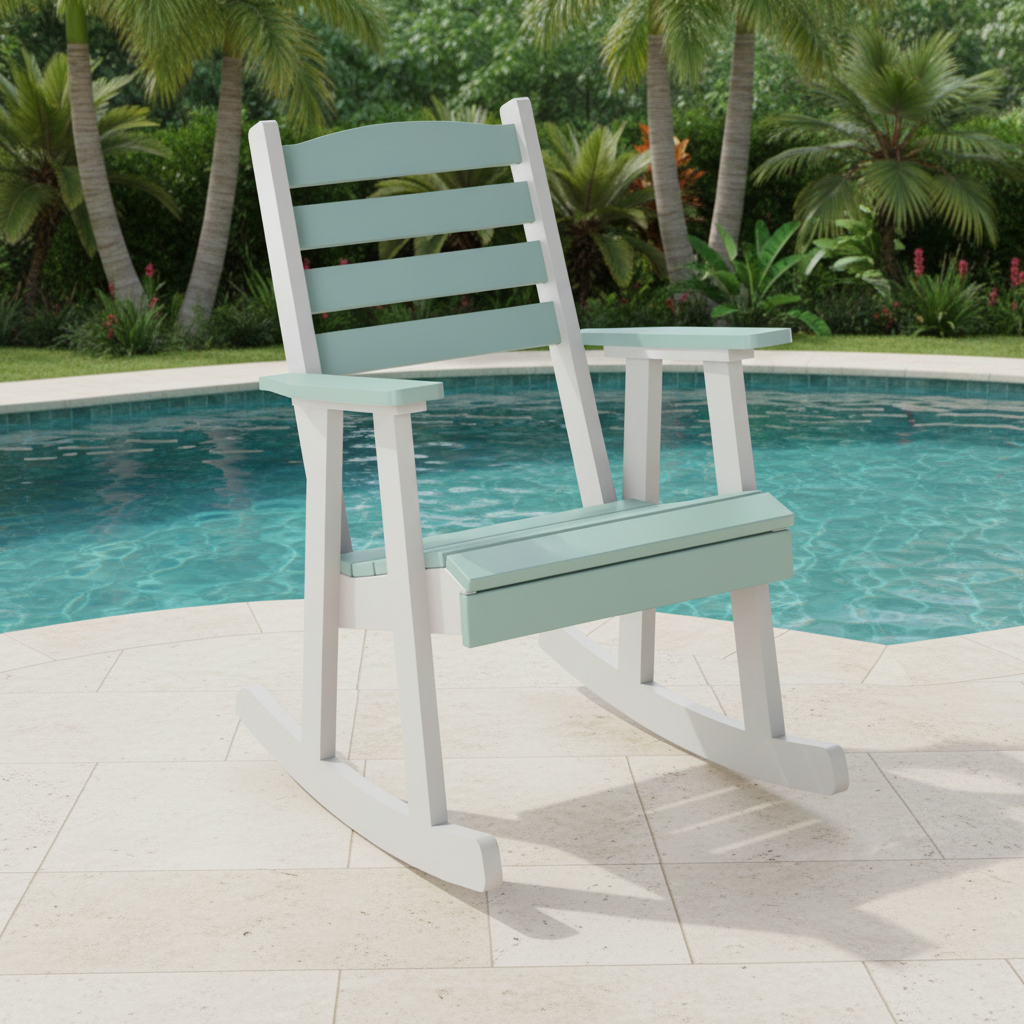 DuraWeather Poly SLAT BACK ROCKING CHAIR