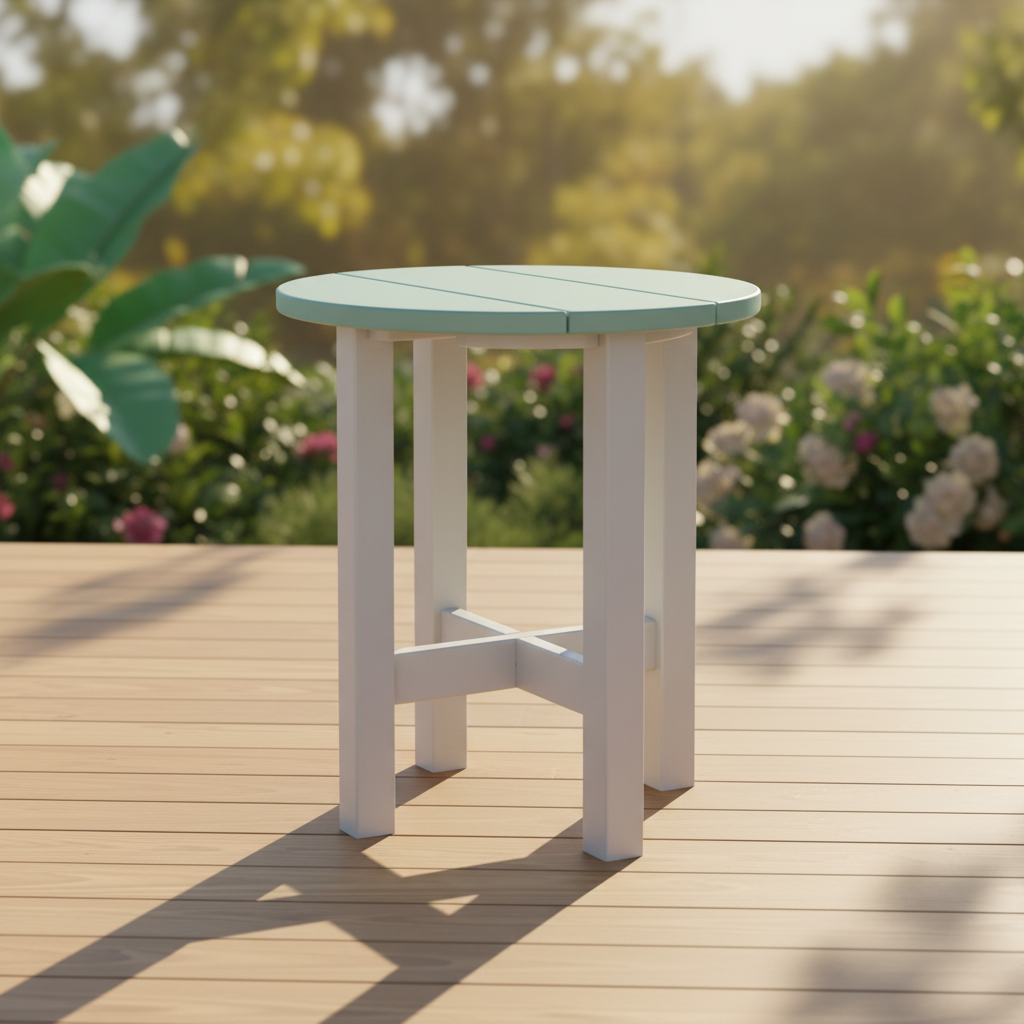 DuraWeather Poly ROUND END TABLE