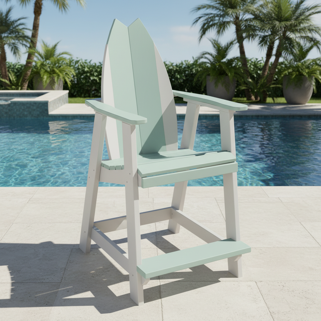 DuraWeather Poly SURFBOARD BALCONY CHAIR TAIL