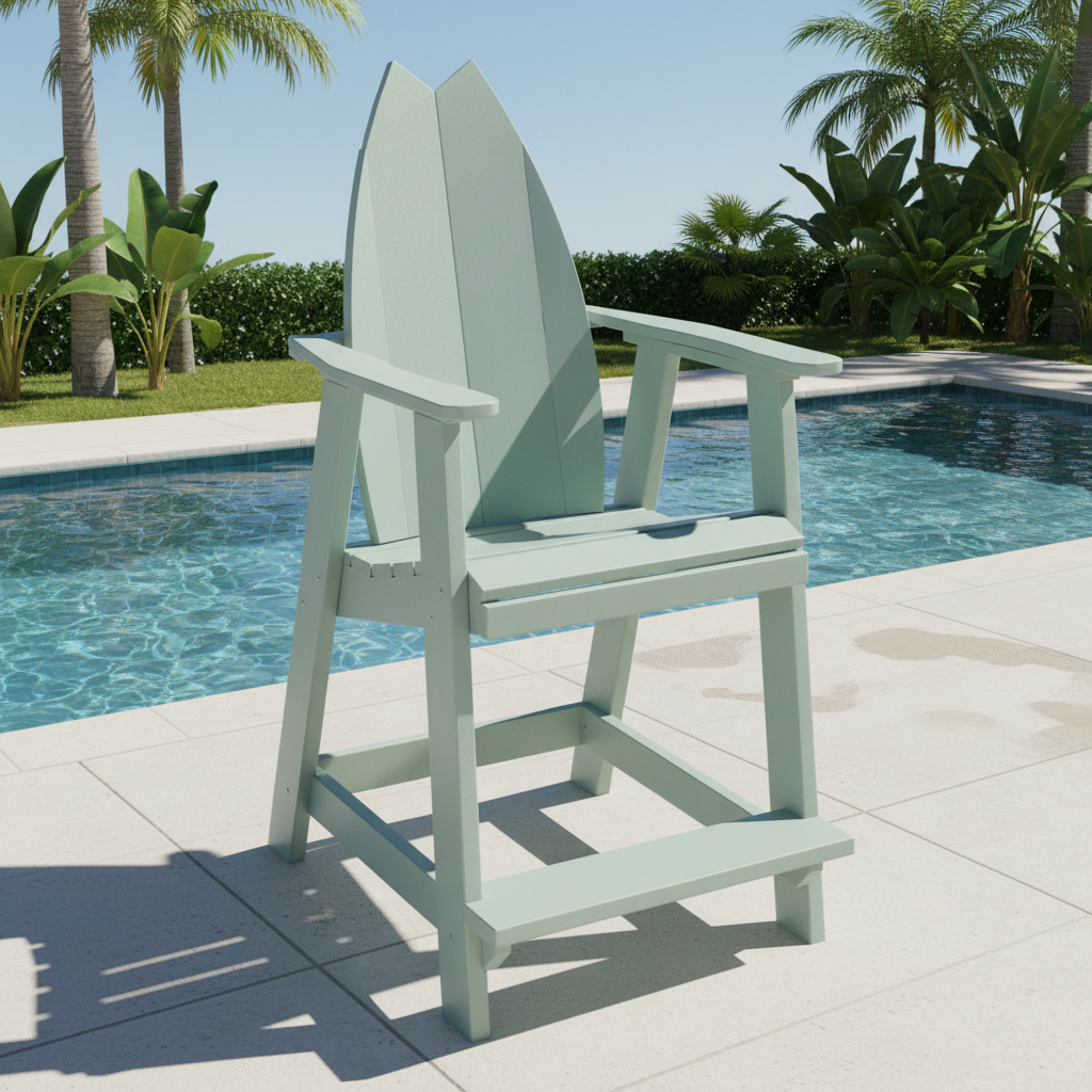 DuraWeather Poly SURFBOARD BALCONY CHAIR TAIL