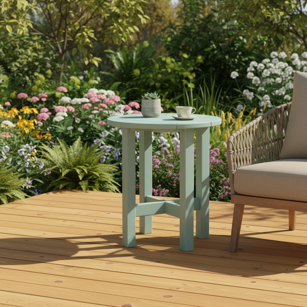 DuraWeather Poly ROUND END TABLE