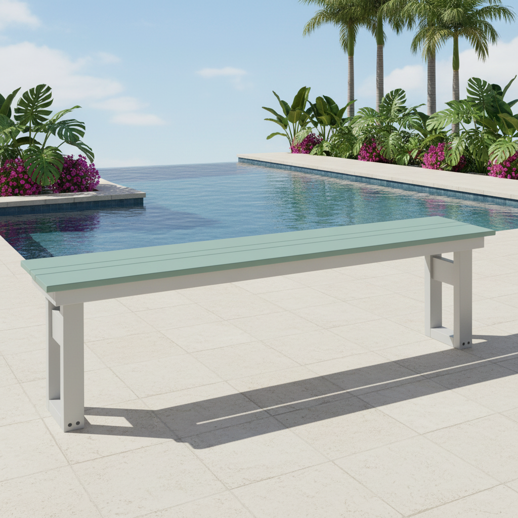 DuraWeather Poly MODERN 64 DINING BENCH