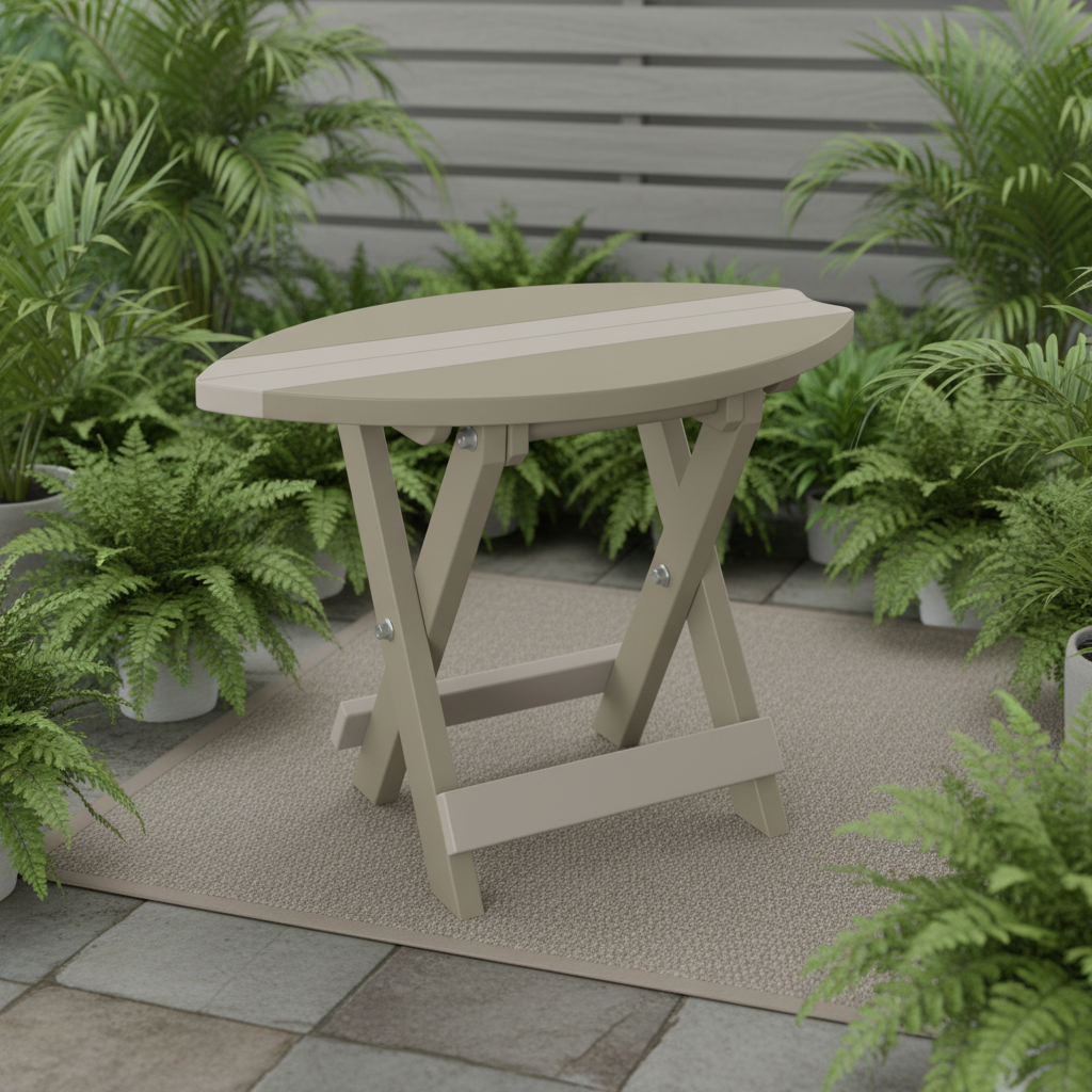 DuraWeather Poly SURFBOARD FOLDING END TABLE