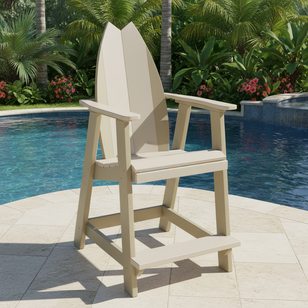 DuraWeather Poly SURFBOARD BALCONY CHAIR TAIL