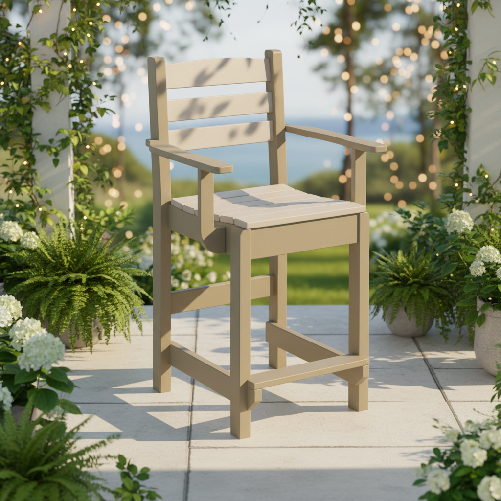 DuraWeather Poly DINING CAPTAIN CHAIR
