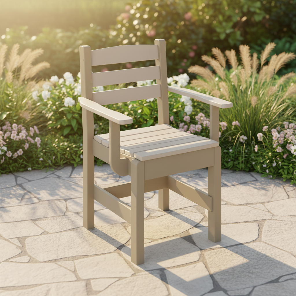 DuraWeather Poly DINING CAPTAIN CHAIR