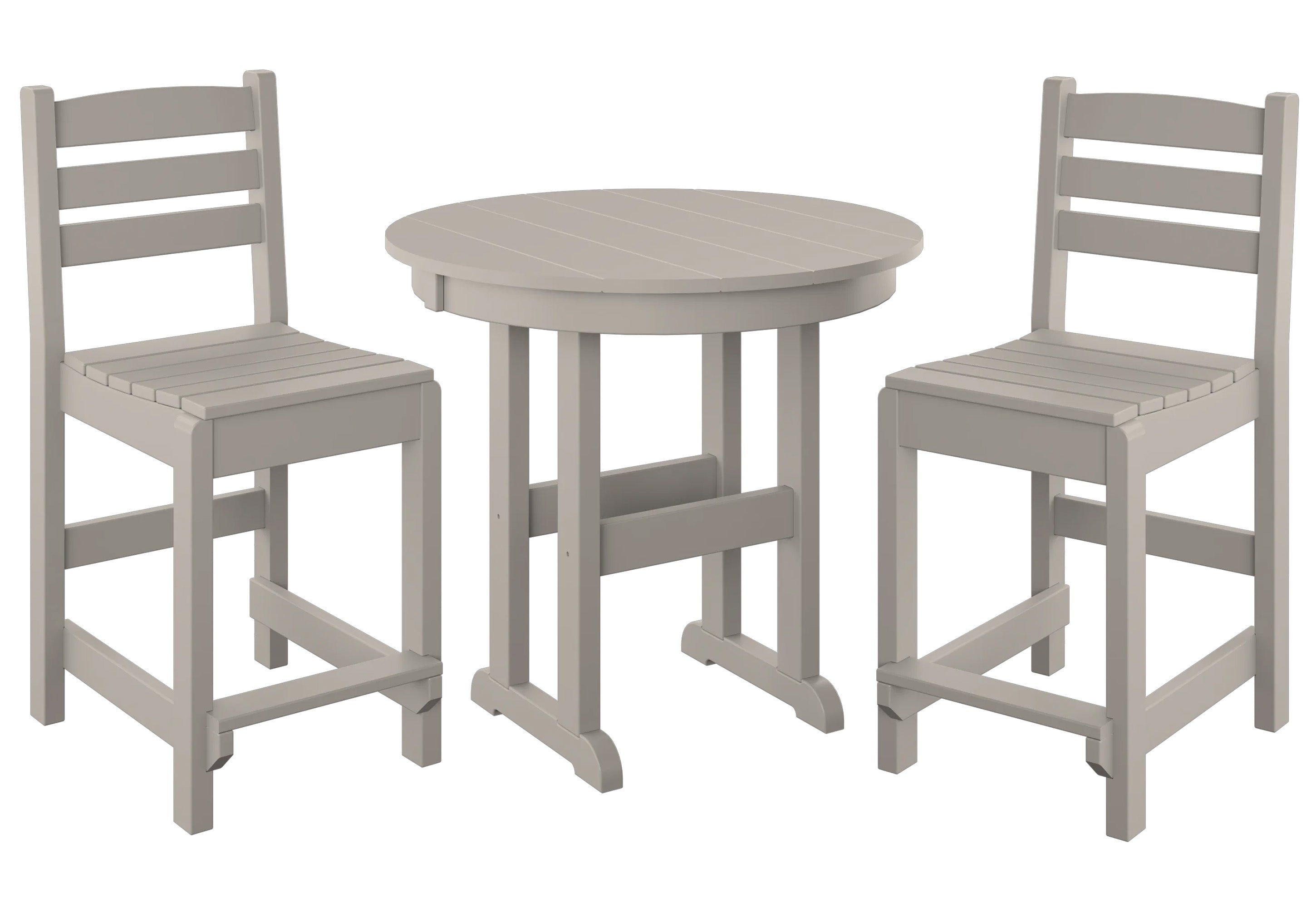 3-Piece Counter Bistro Set Armless