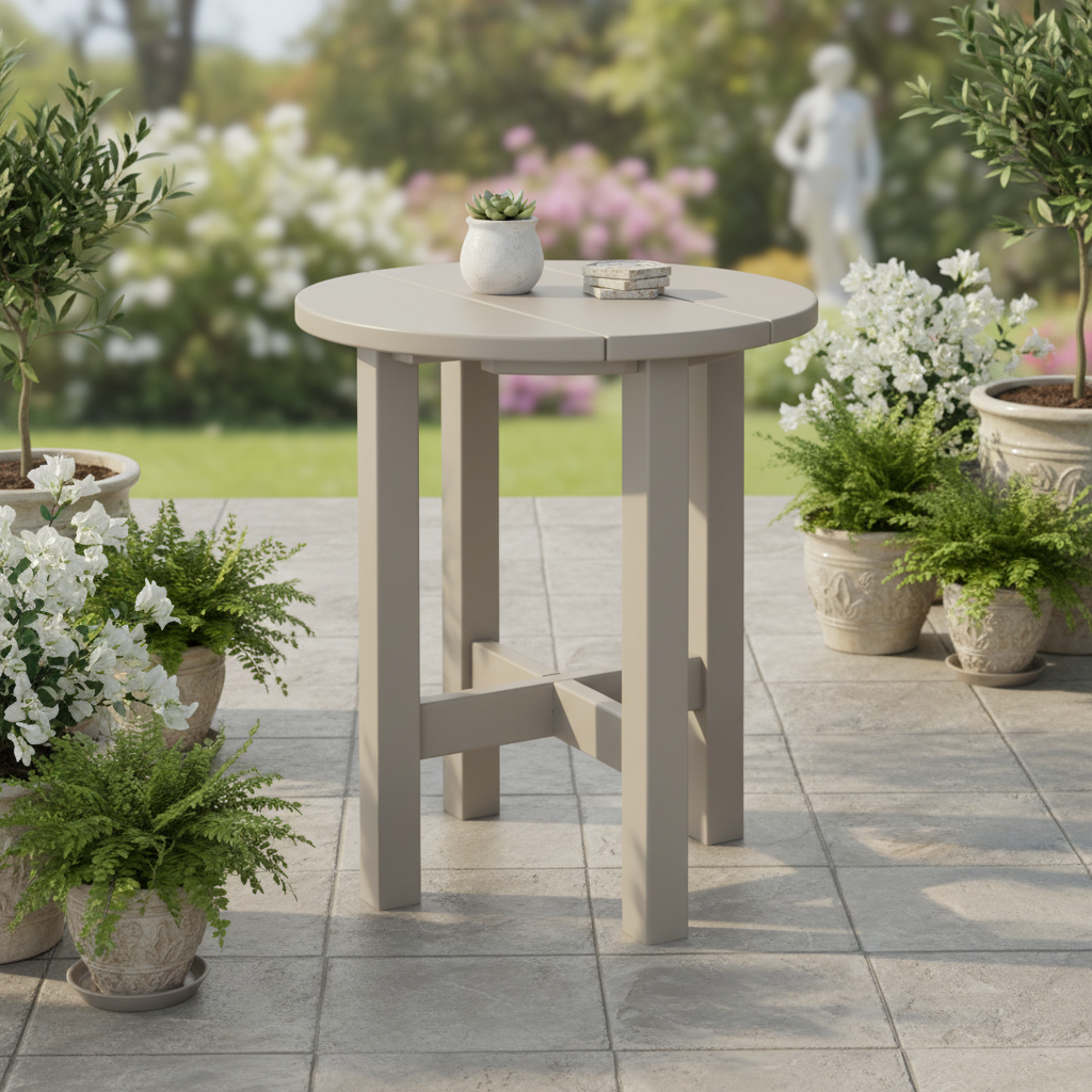 DuraWeather Poly ROUND END TABLE