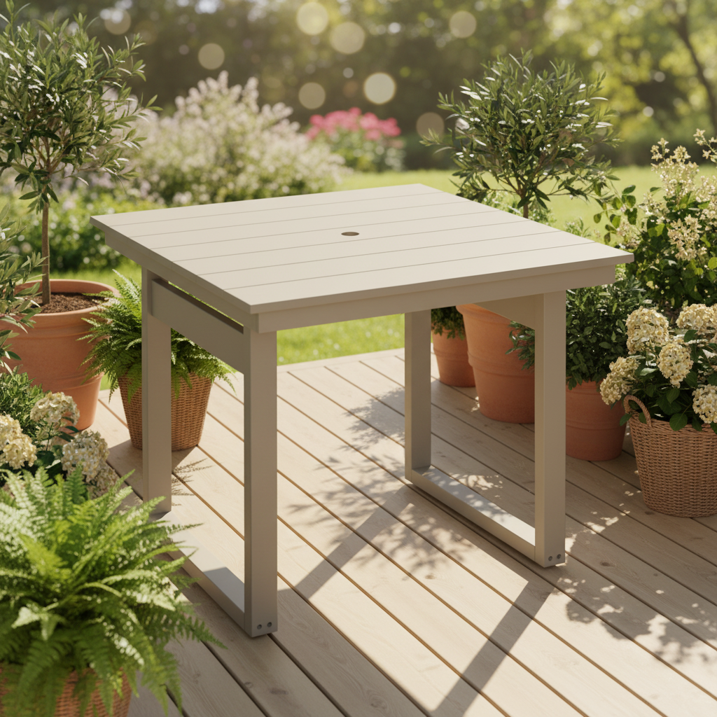 DuraWeather Poly MODERN 38 SQUARE TABLE