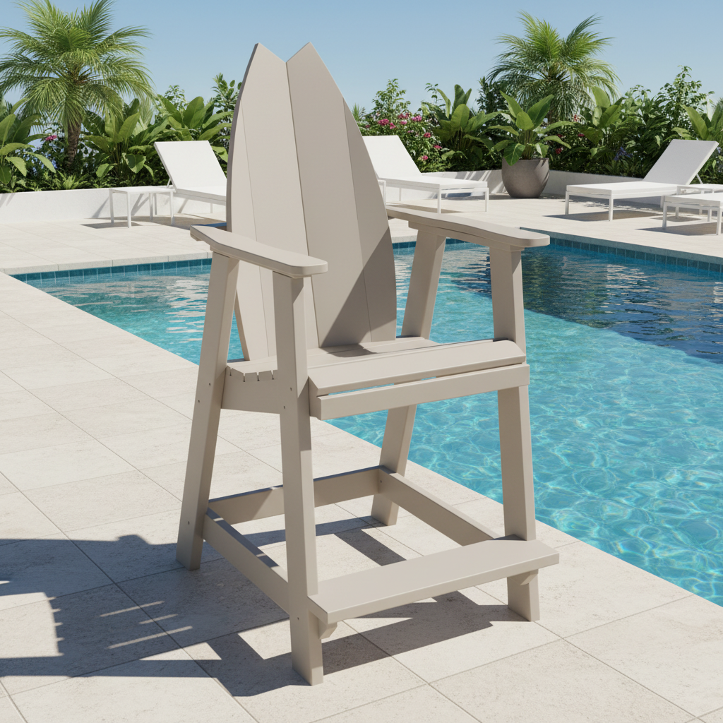 DuraWeather Poly SURFBOARD BALCONY CHAIR TAIL