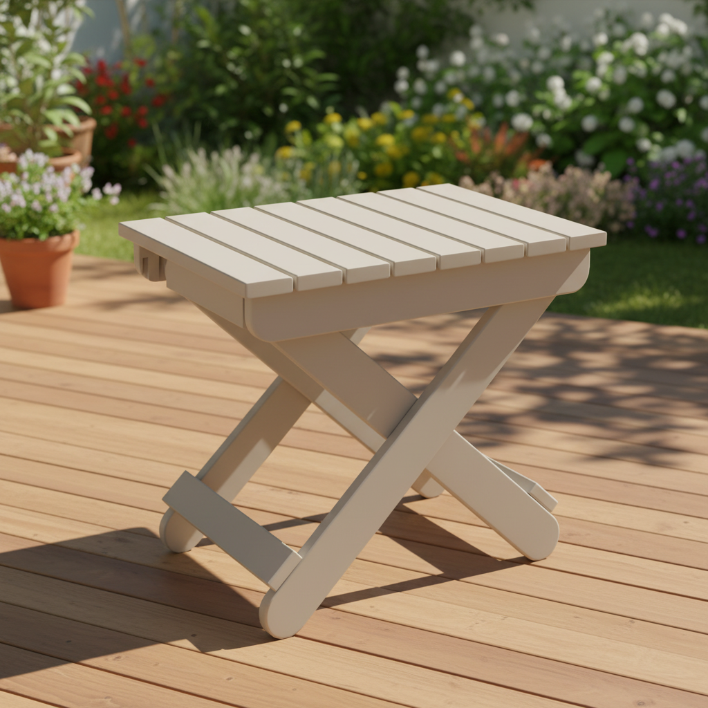 DuraWeather Poly FOLDING END TABLE
