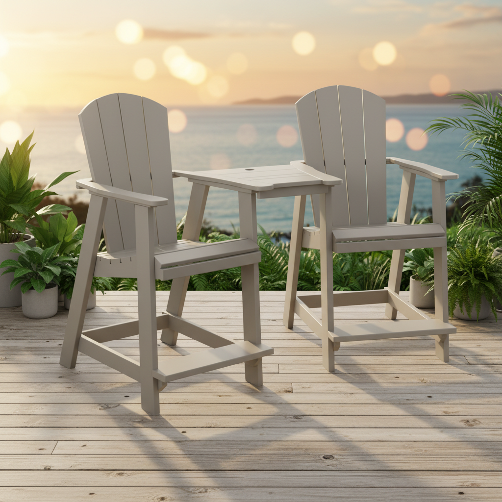 DuraWeather Poly TETE-A-TETE TABLE SET