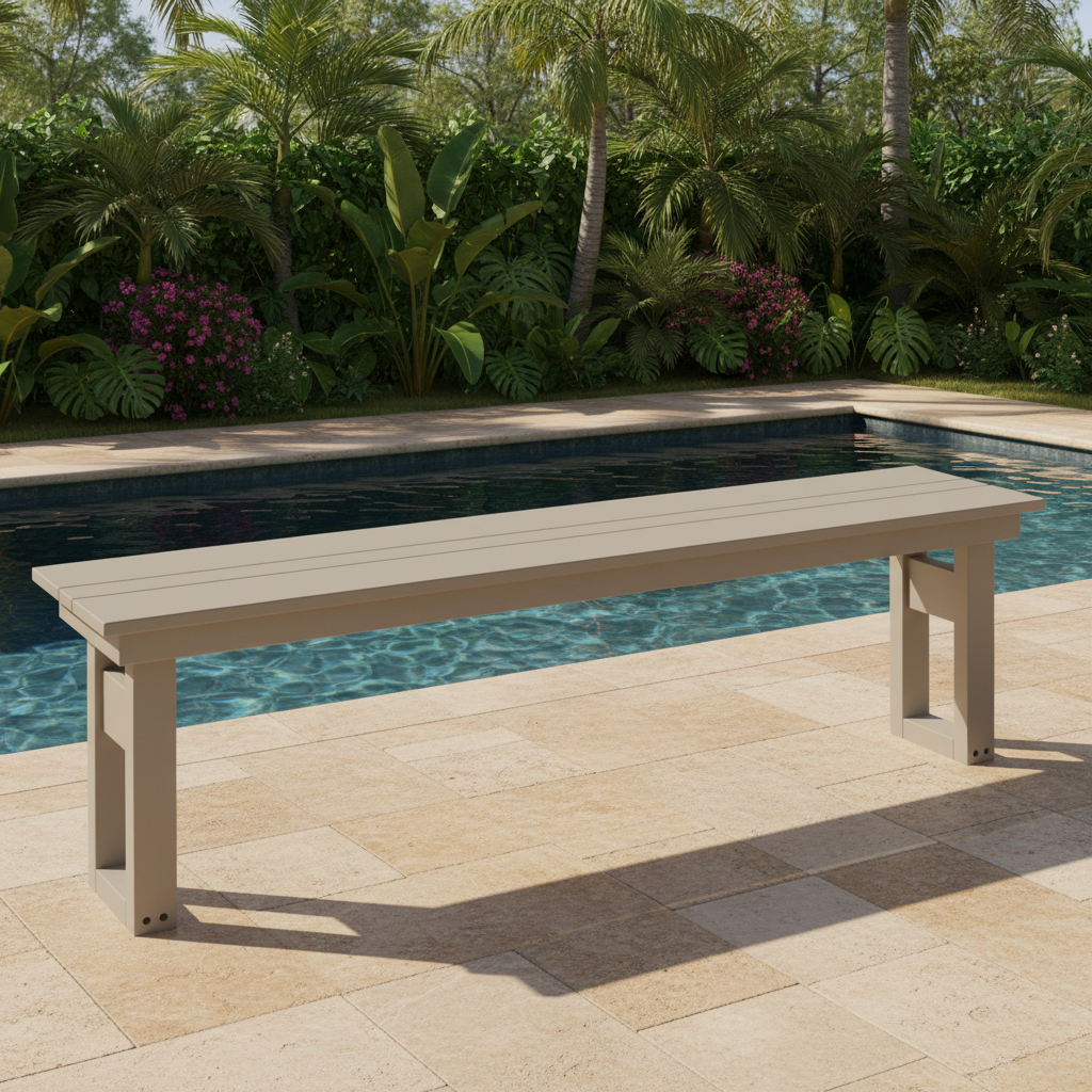 DuraWeather Poly MODERN 64 DINING BENCH