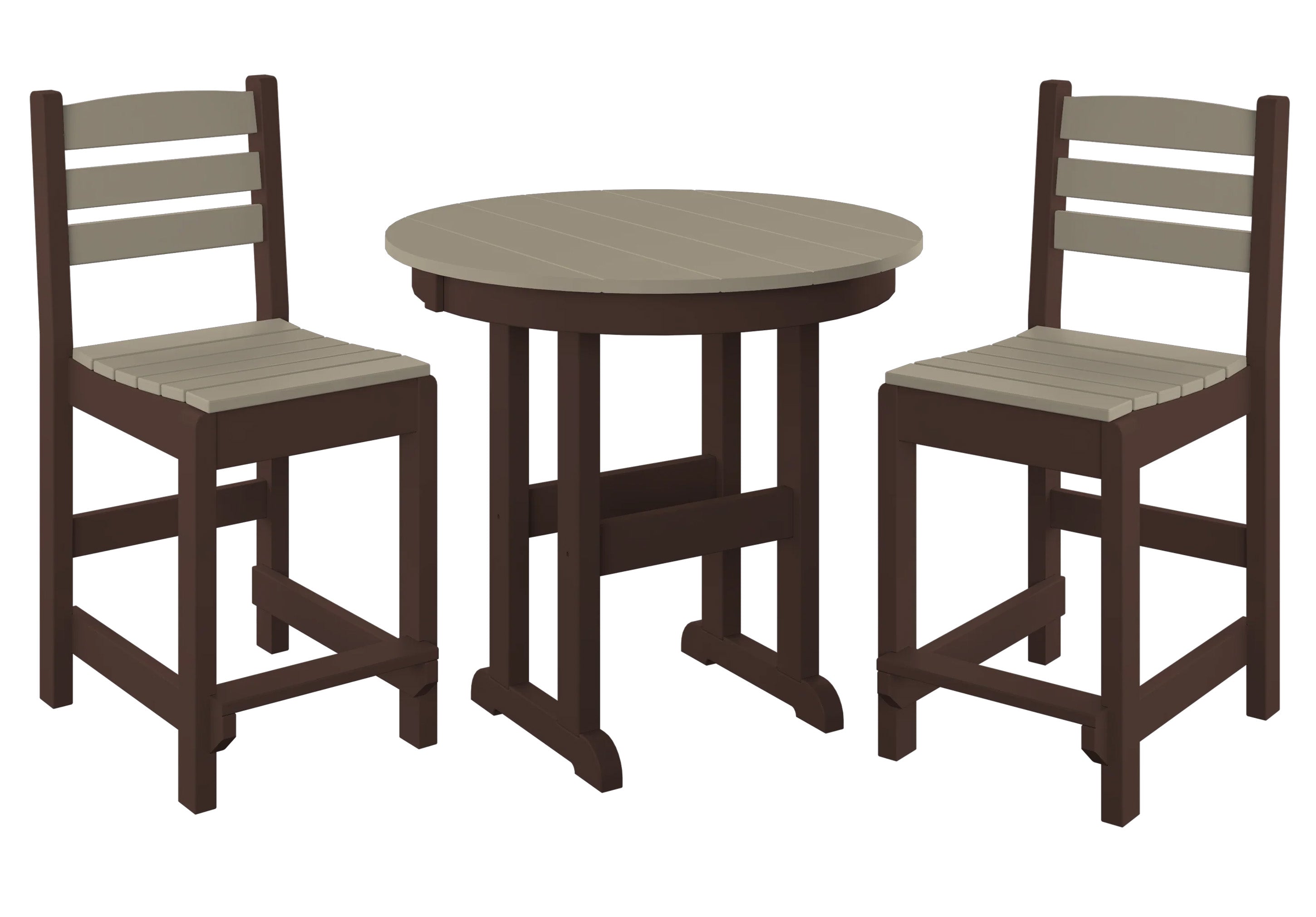 3-Piece Counter Bistro Set Armless