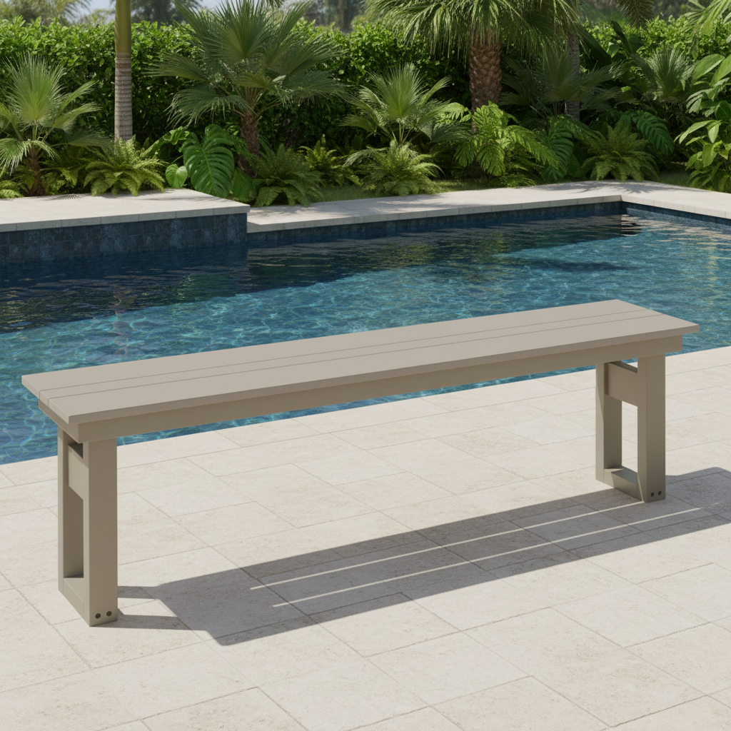 DuraWeather Poly MODERN 64 DINING BENCH