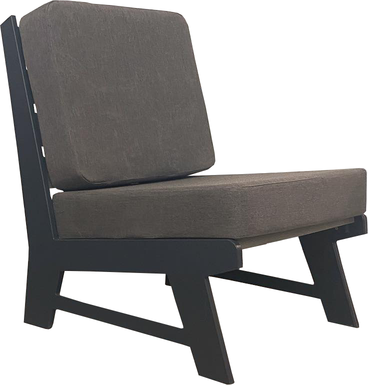 DuraWeather Poly Scandinavian Deep Seat Chair