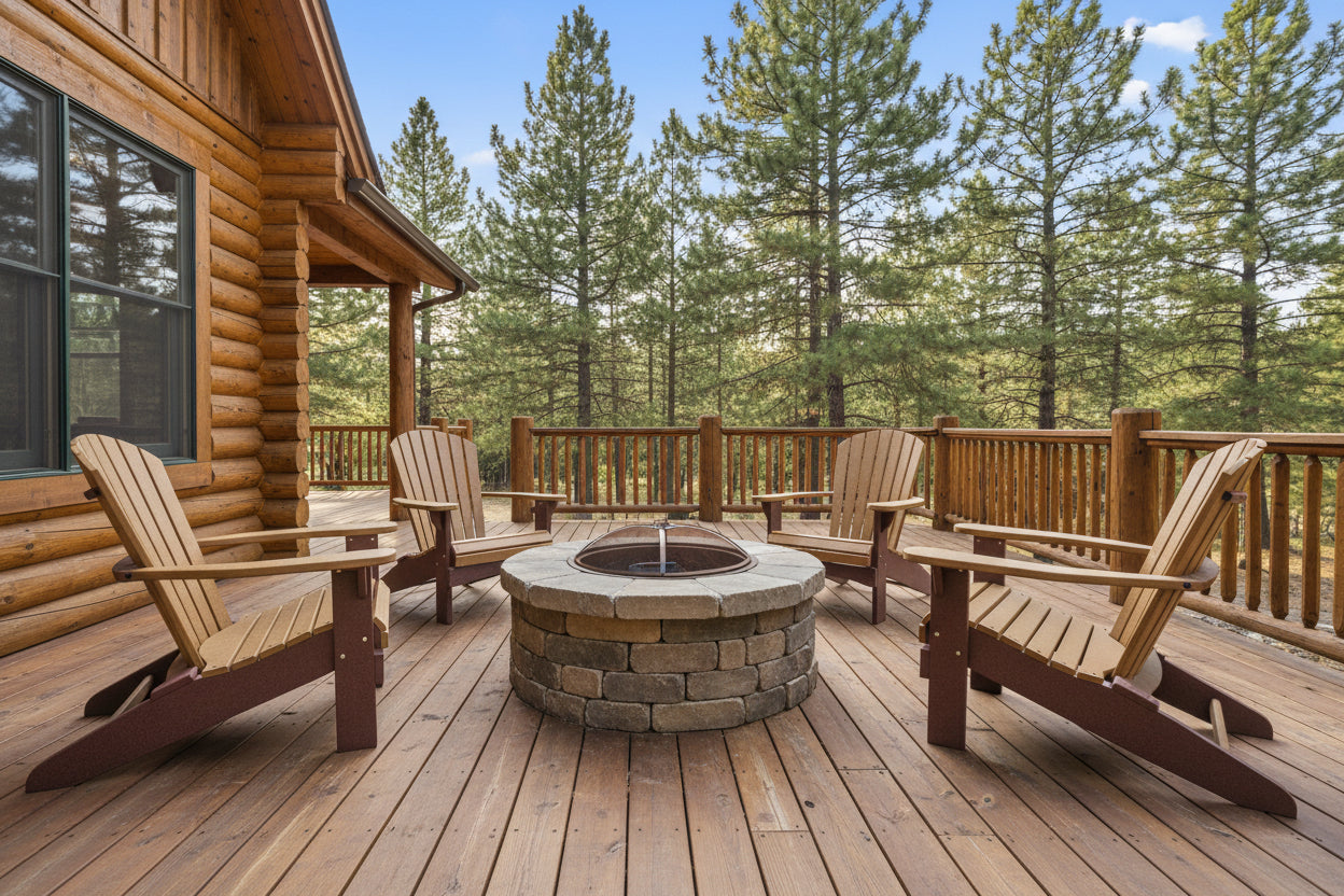 Set of 4 Adirondack Chairs Original King Size