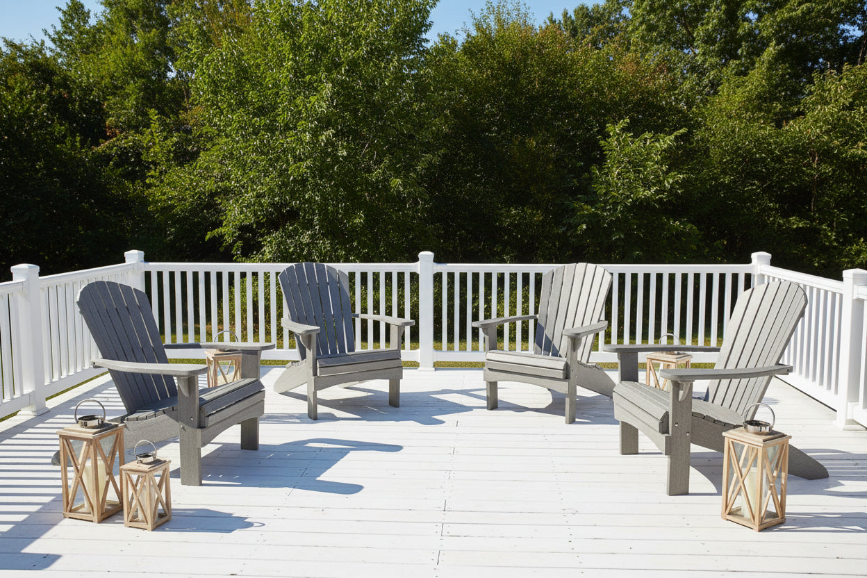 Set of 4 Adirondack Chairs Original King Size