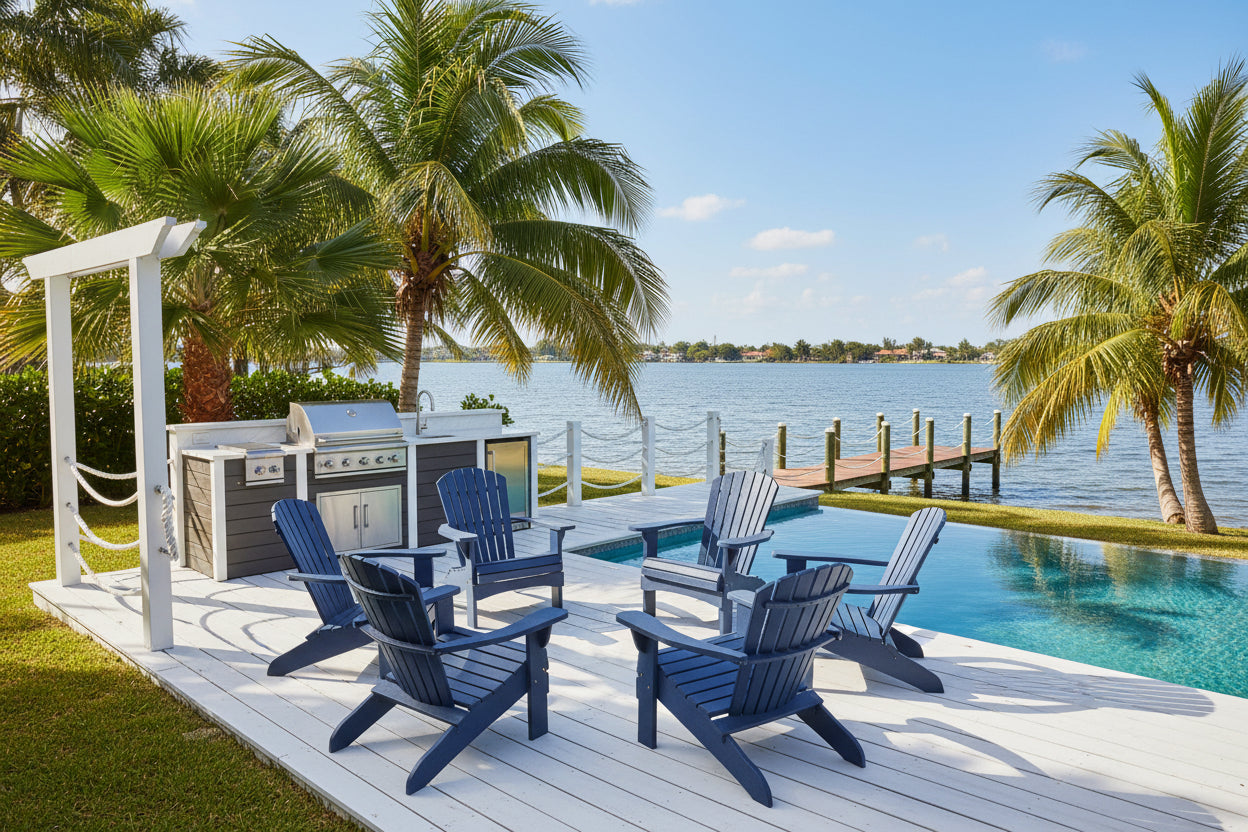 Set of 6 Adirondack Chairs Original King Size