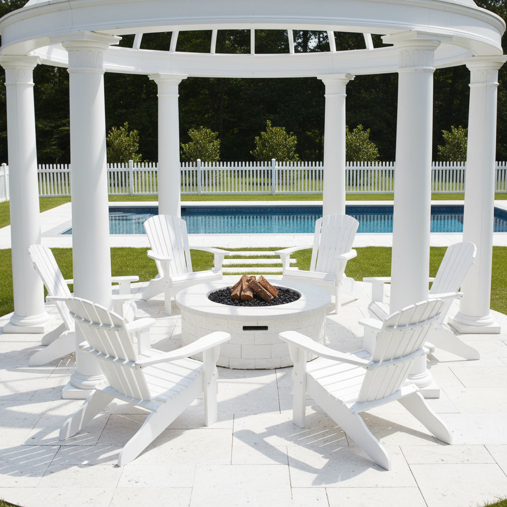 Set of 6 Adirondack Chairs Original King Size