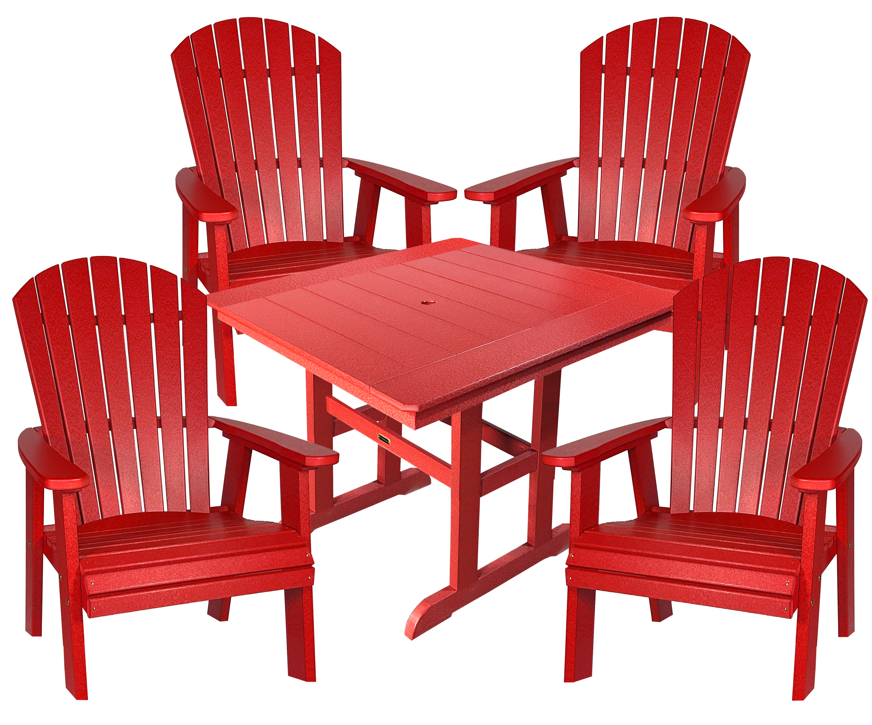5-Piece Oceanview Adirondack Dining Set - Fully Assembled