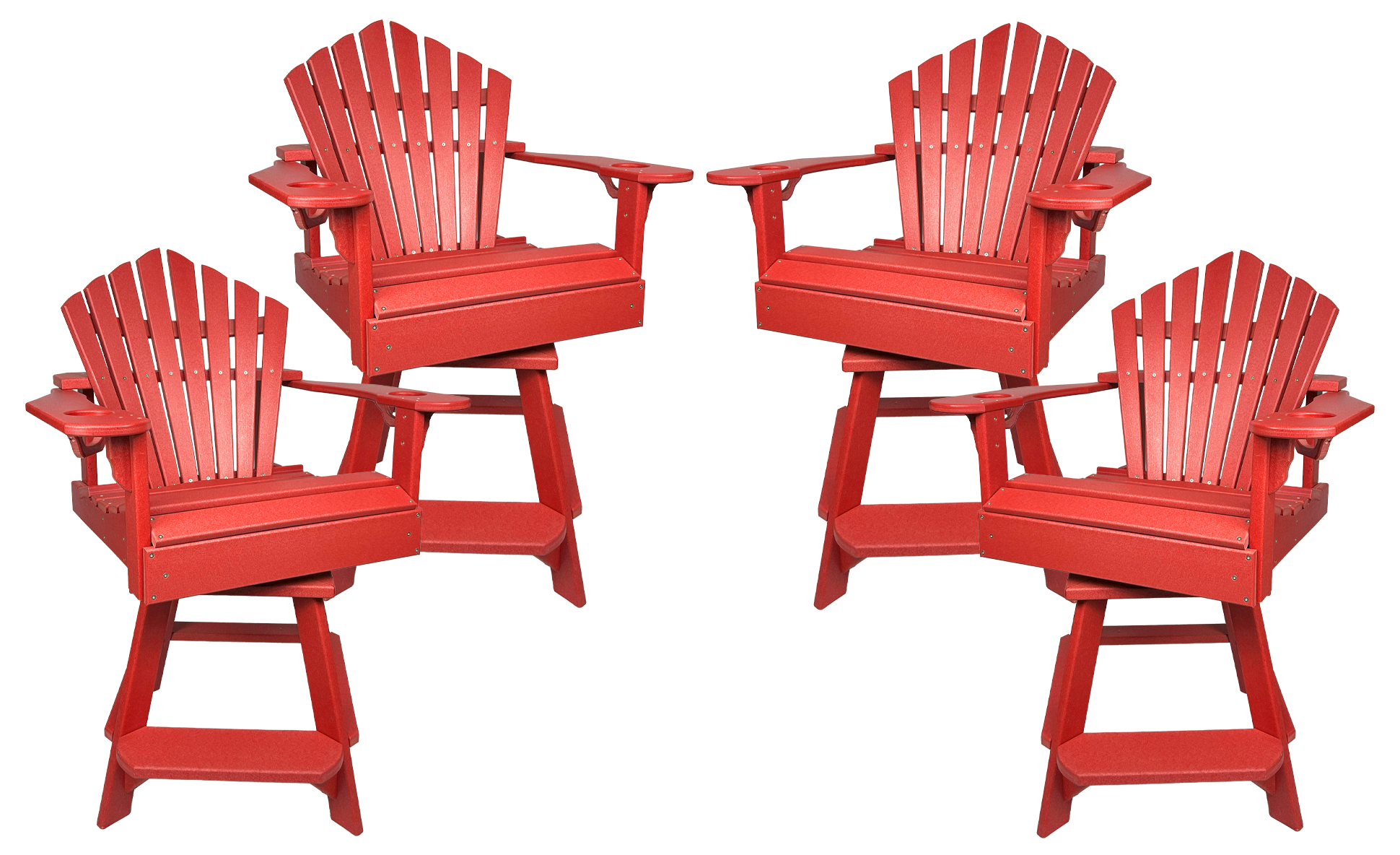 Set of 4 - Bridgewater Swivel Counter Chairs