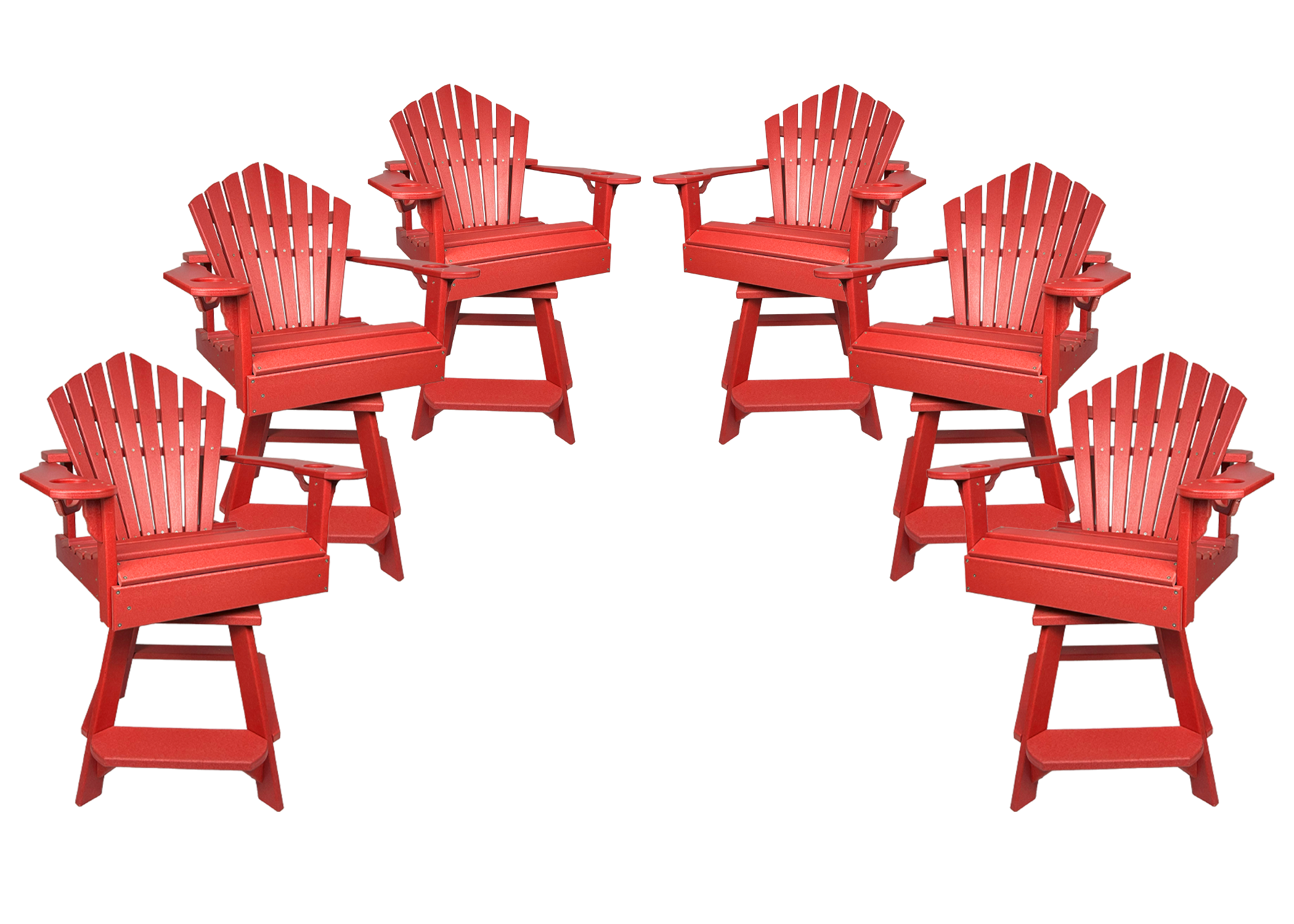 Set of 6 - Bridgewater Swivel Counter Chairs