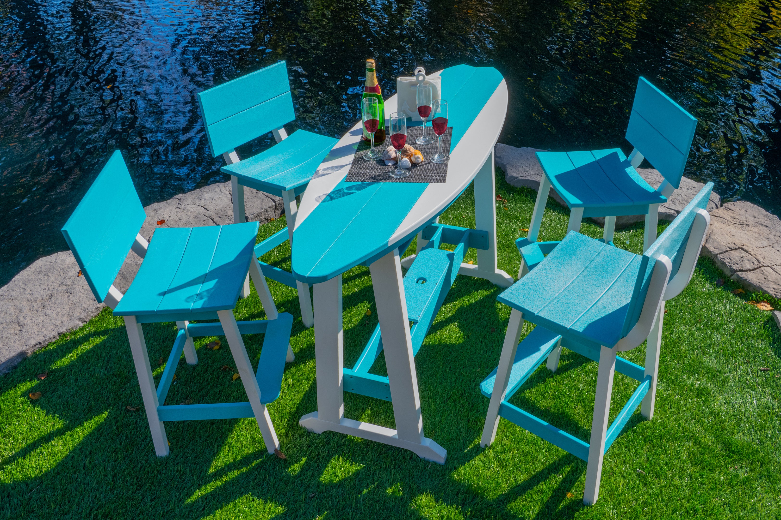 DURAWEATHER POLY® 5-Piece Surf's Up Counter Set