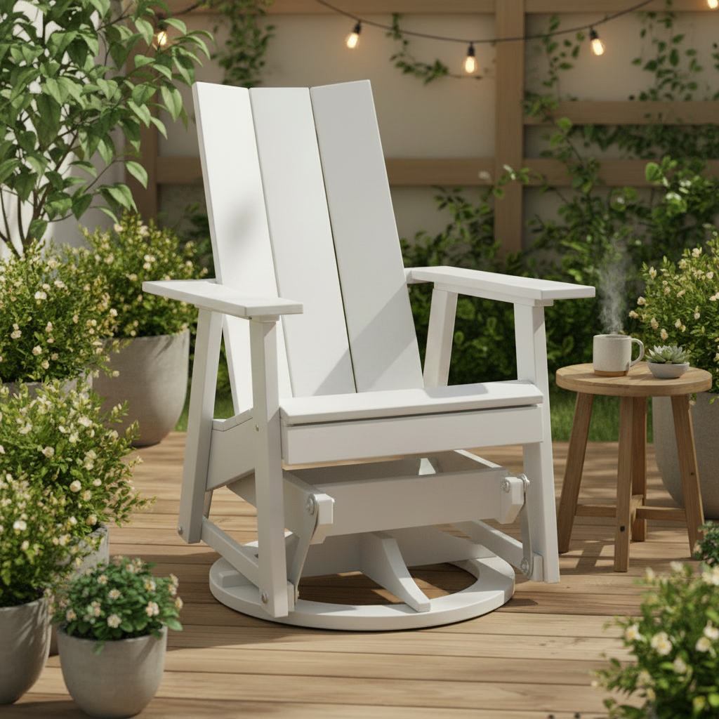 DuraWeather Poly MODERN SWIVEL GLIDER