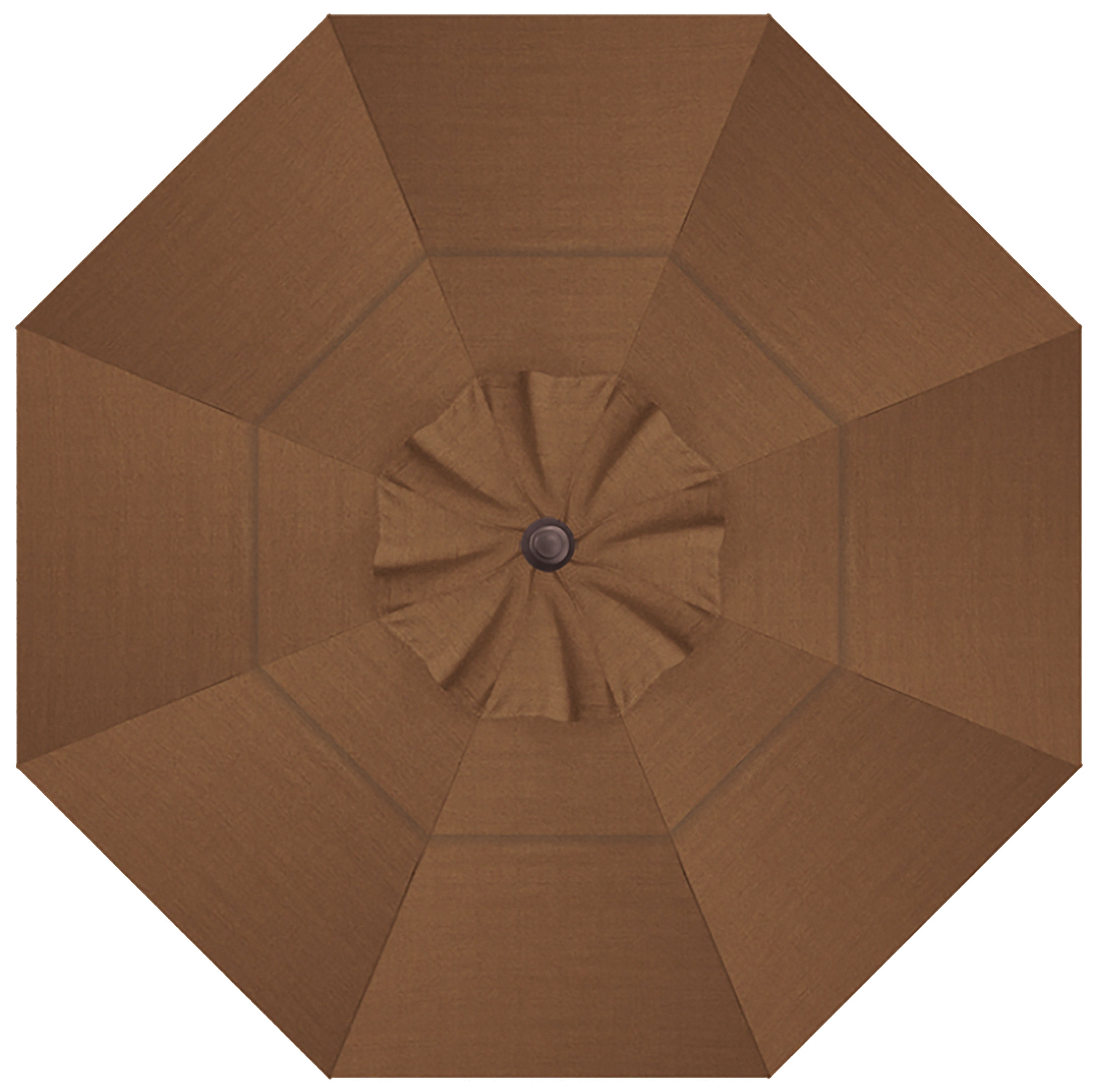 DURAWEATHER POLY® 9'ft Patio Umbrella Push Button Tilt Double Wind Vents Includes Base in Sunbrella Fabrics