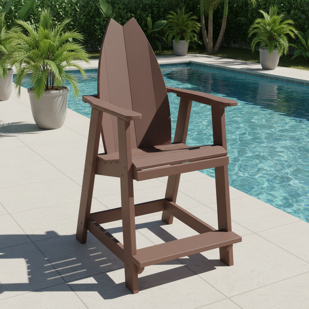 DuraWeather Poly SURFBOARD BALCONY CHAIR TAIL
