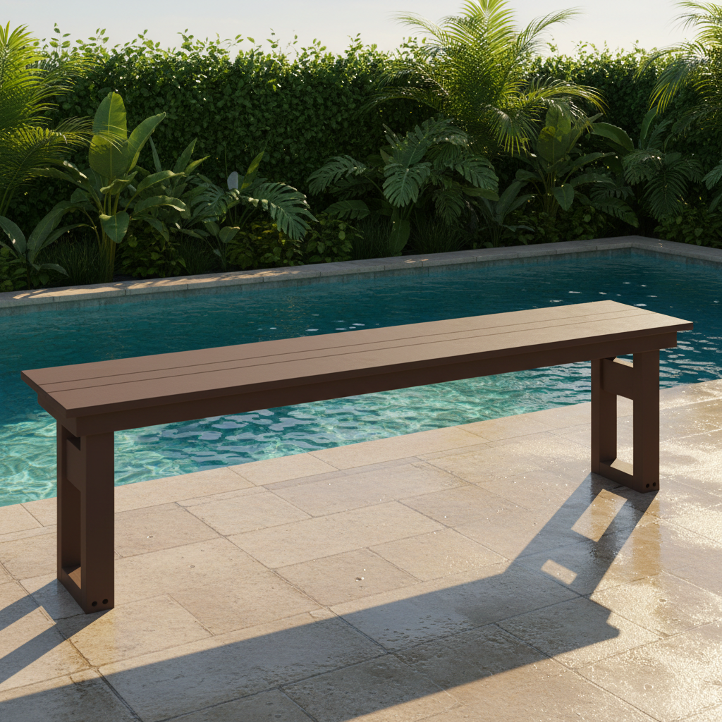 DuraWeather Poly MODERN 64 DINING BENCH