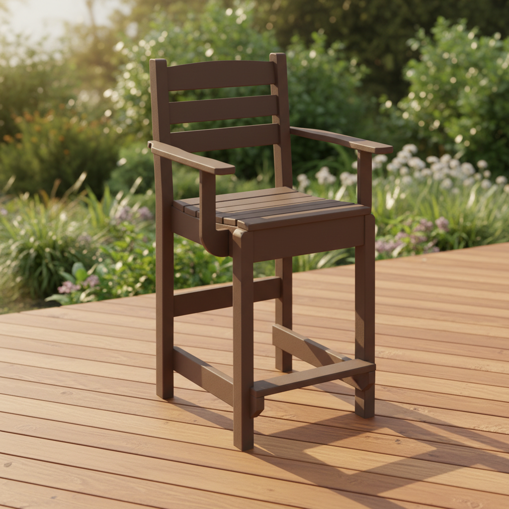 DuraWeather Poly DINING CAPTAIN CHAIR