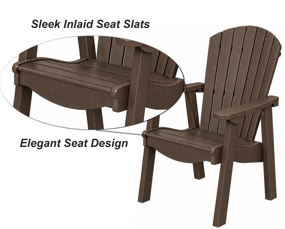 5-Piece Harmony Adirondack Dining Table Set