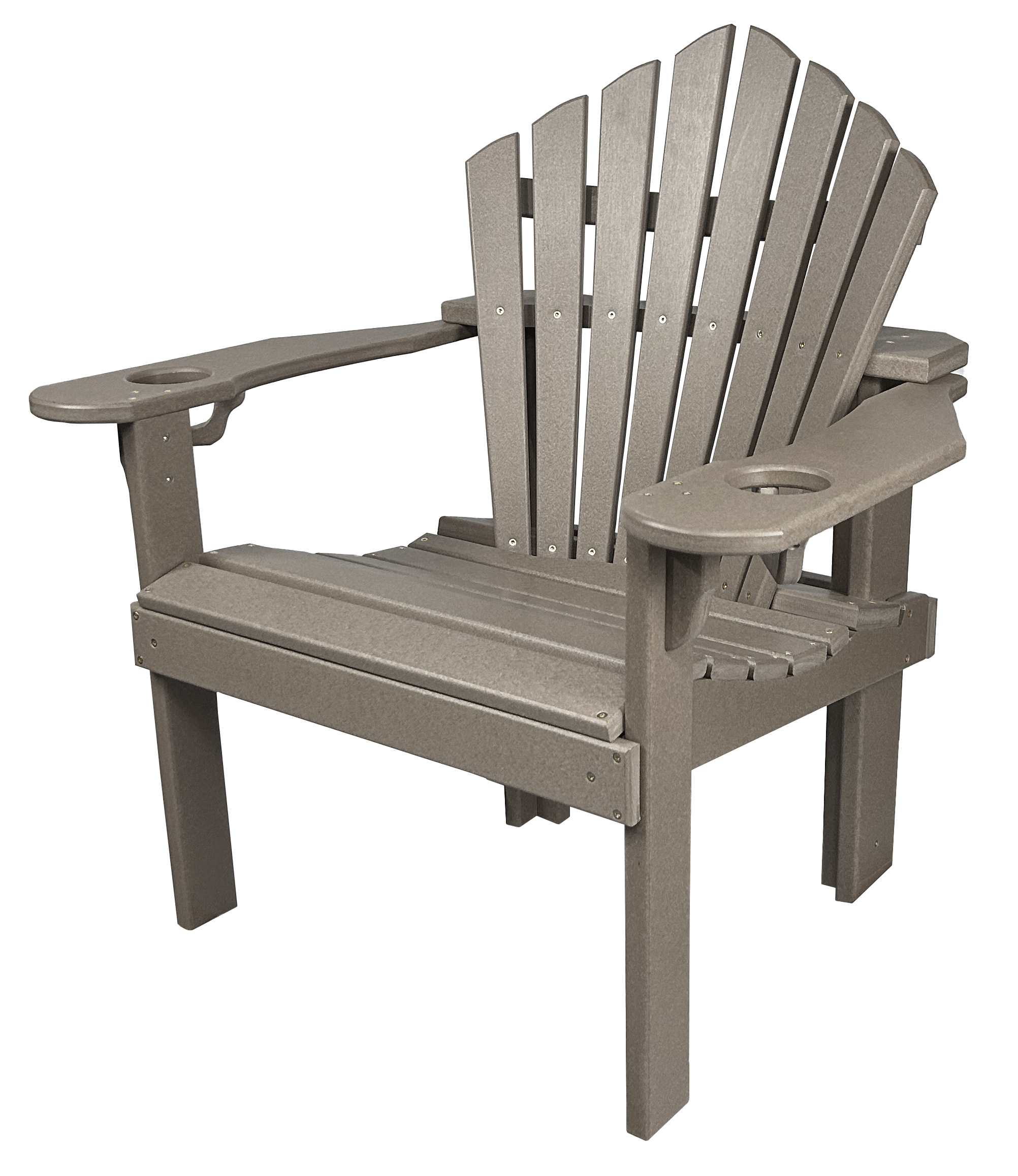5-Piece 44”rd. Bridgewater Dining Set With Built In Cupholders