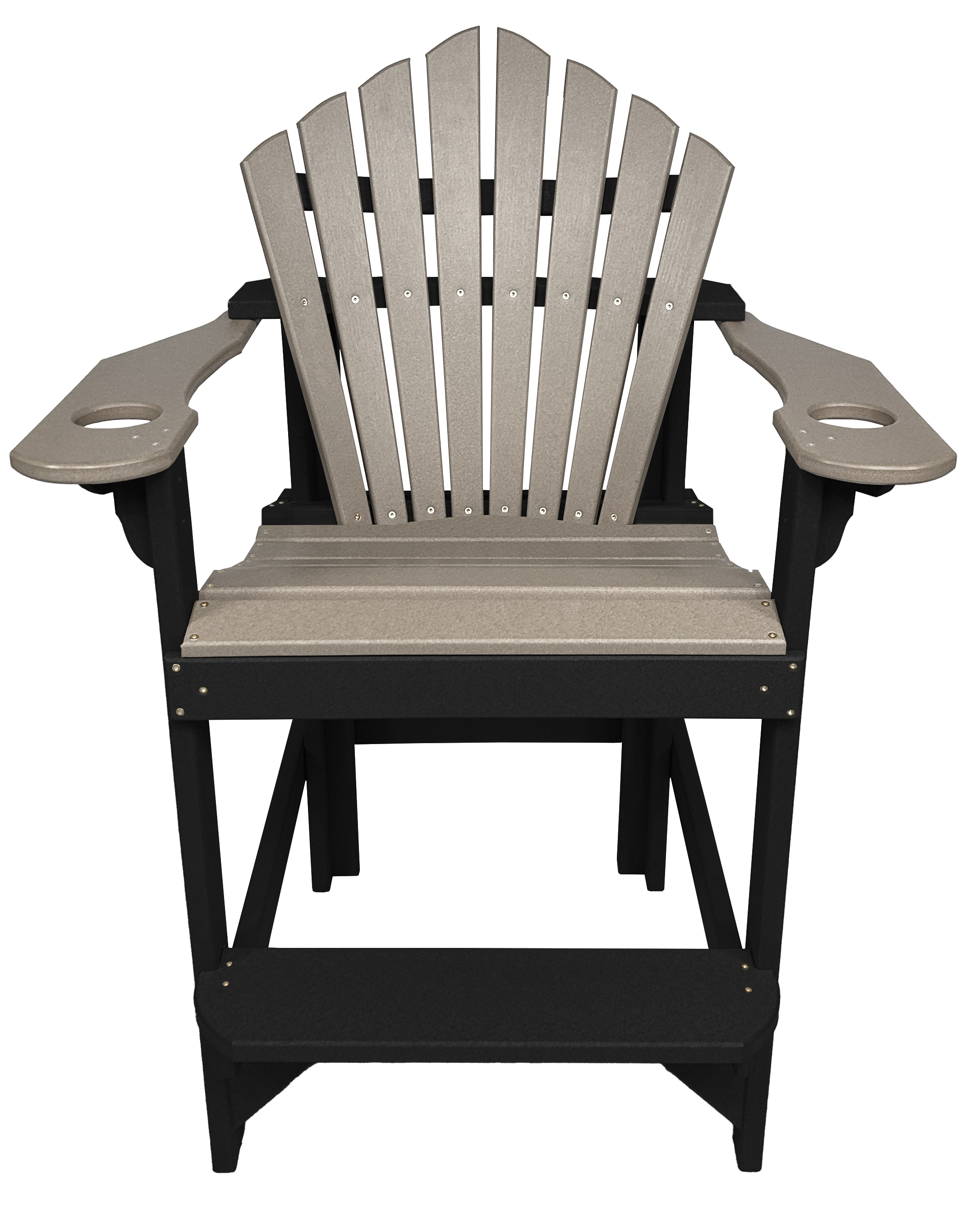 7-Piece 60”rd. Bridgewater Counter Set With Built In Cupholders