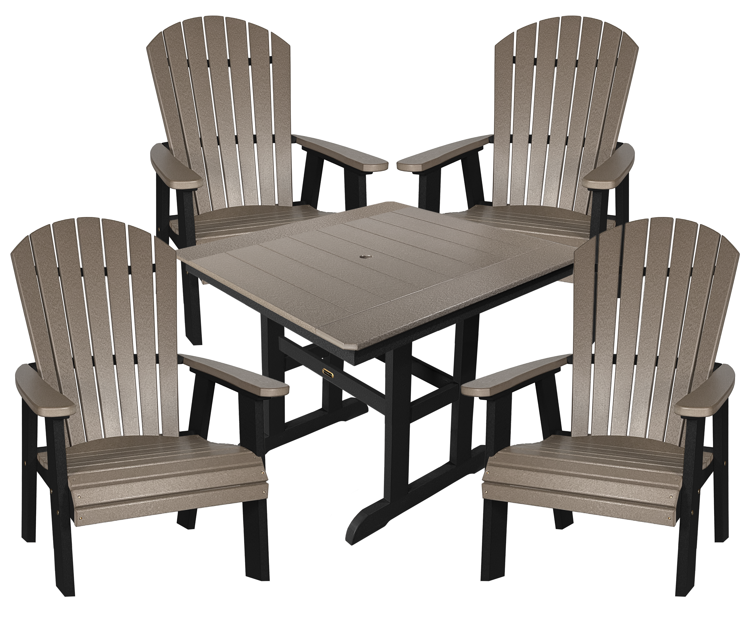 5-Piece Oceanview Adirondack Dining Set - Fully Assembled